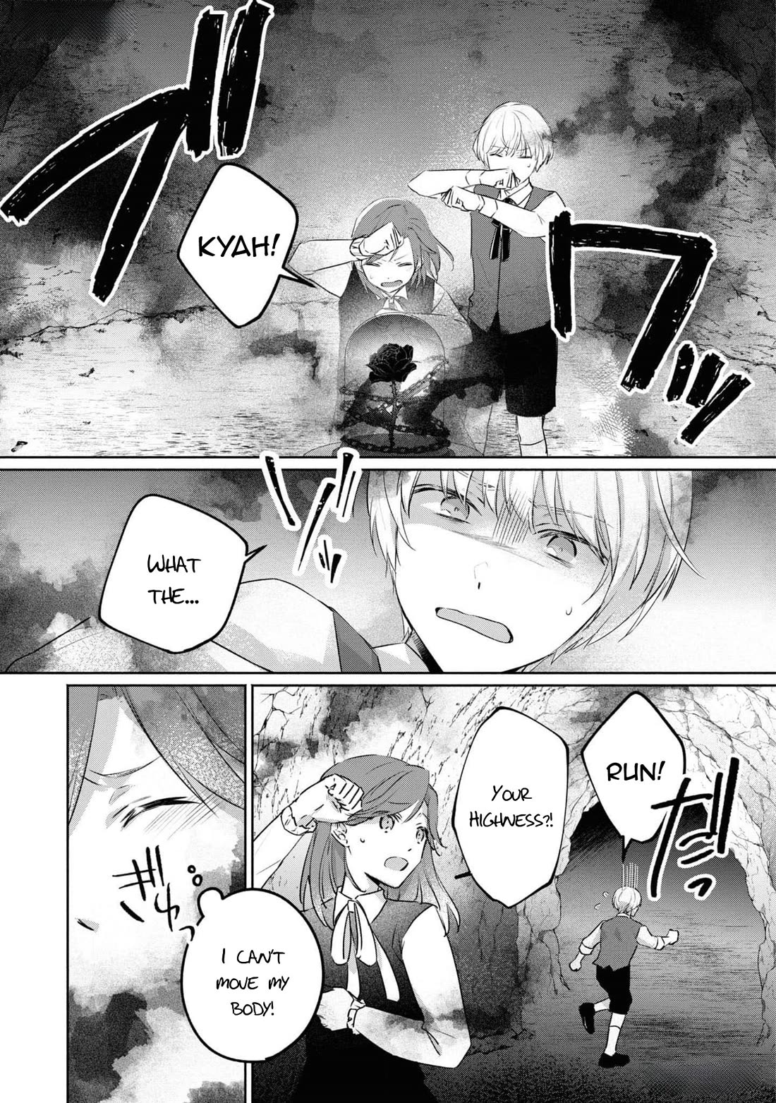 Though I May Be a Villainess, I'll Show You I Can Obtain Happiness! Chapter 11.4 page 14 - Vol.11 Chapter 4: The Scarlet Villainess Dyes the Rose of Pitch Black