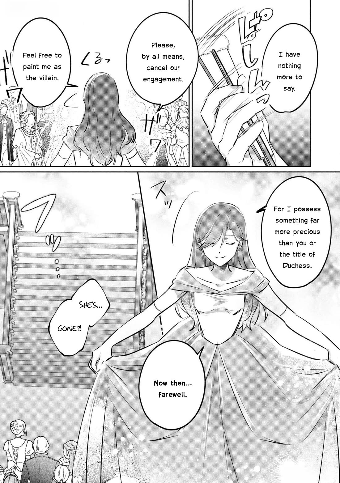 Though I May Be a Villainess, I'll Show You I Can Obtain Happiness! Chapter 11.4 page 27 - Vol.11 Chapter 4: The Scarlet Villainess Dyes the Rose of Pitch Black