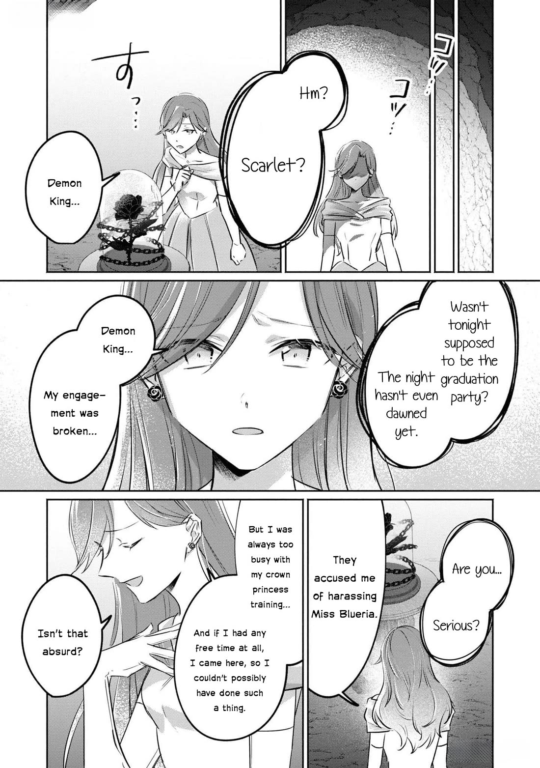 Though I May Be a Villainess, I'll Show You I Can Obtain Happiness! Chapter 11.4 page 28 - Vol.11 Chapter 4: The Scarlet Villainess Dyes the Rose of Pitch Black