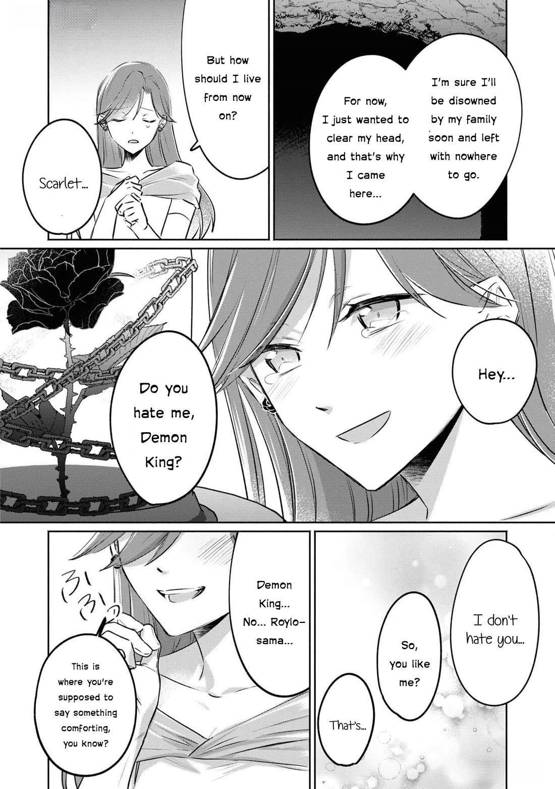 Though I May Be a Villainess, I'll Show You I Can Obtain Happiness! Chapter 11.4 page 29 - Vol.11 Chapter 4: The Scarlet Villainess Dyes the Rose of Pitch Black