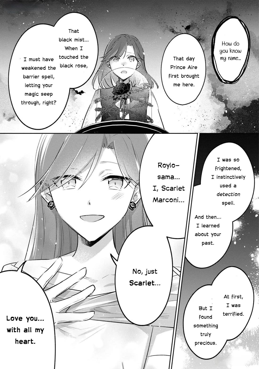 Though I May Be a Villainess, I'll Show You I Can Obtain Happiness! Chapter 11.4 page 30 - Vol.11 Chapter 4: The Scarlet Villainess Dyes the Rose of Pitch Black