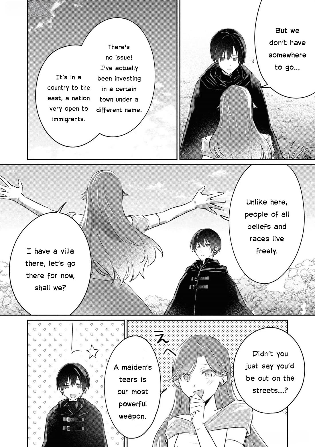 Though I May Be a Villainess, I'll Show You I Can Obtain Happiness! Chapter 11.4 page 36 - Vol.11 Chapter 4: The Scarlet Villainess Dyes the Rose of Pitch Black