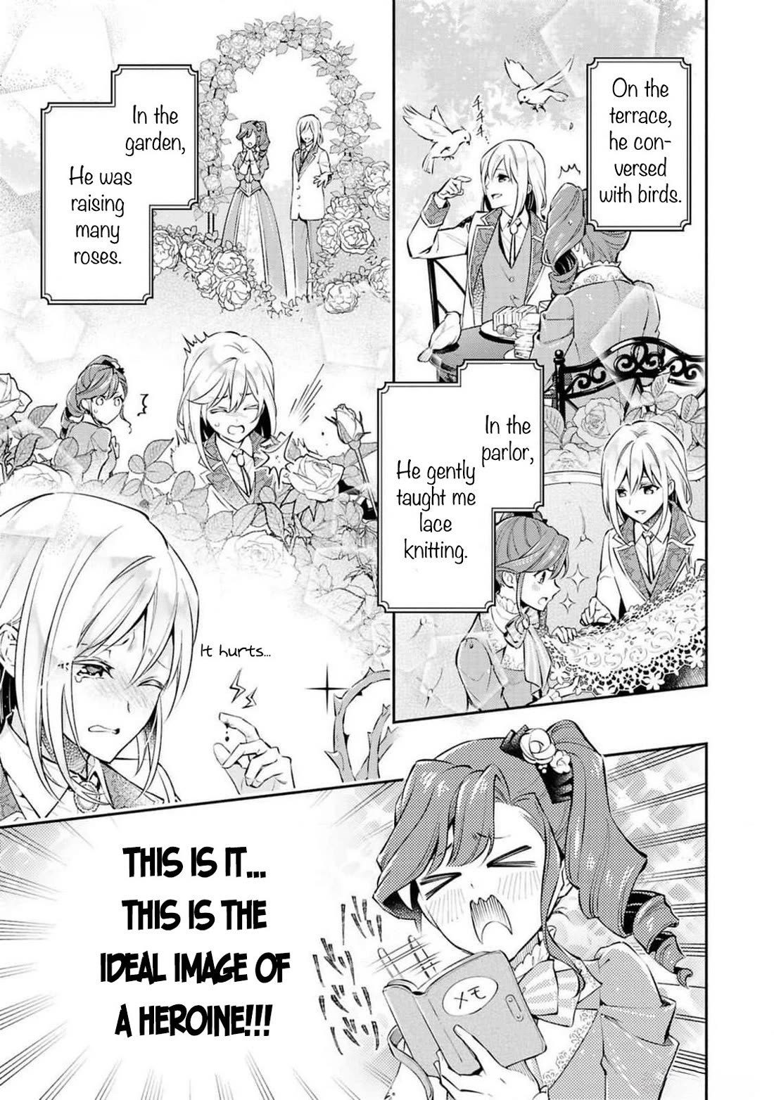 Though I May Be a Villainess, I'll Show You I Can Obtain Happiness! Chapter 12.1 page 16 - Vol.12 Chapter 1: Love in the Rose Garden
