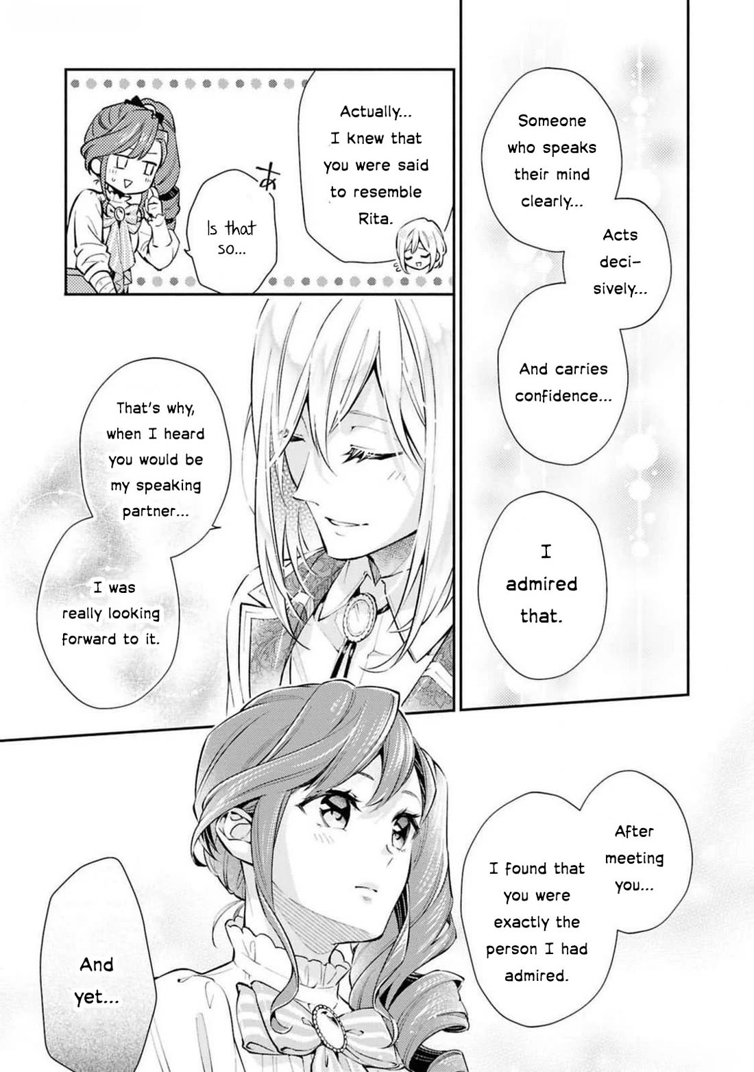Though I May Be a Villainess, I'll Show You I Can Obtain Happiness! Chapter 12.1 page 36 - Vol.12 Chapter 1: Love in the Rose Garden