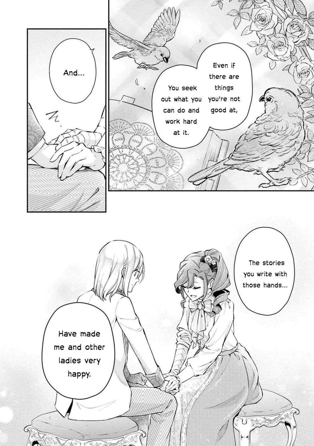 Though I May Be a Villainess, I'll Show You I Can Obtain Happiness! Chapter 12.1 page 39 - Vol.12 Chapter 1: Love in the Rose Garden