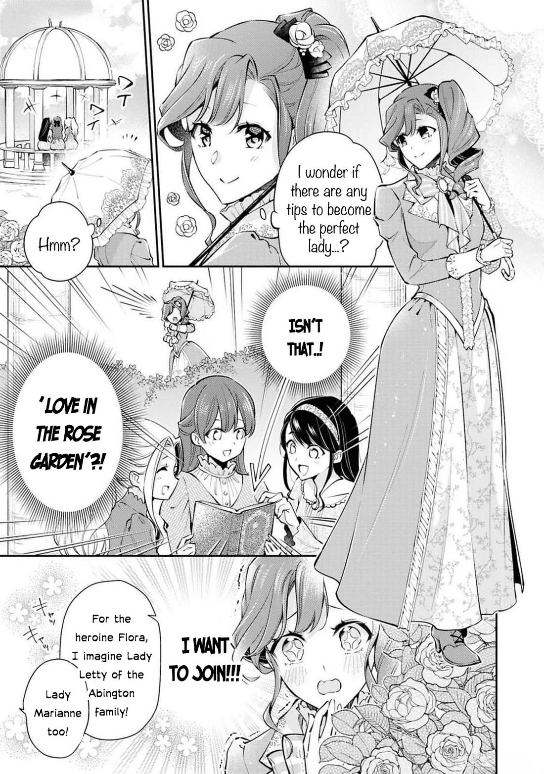 Though I May Be a Villainess, I'll Show You I Can Obtain Happiness! Chapter 12.1 page 8 - Vol.12 Chapter 1: Love in the Rose Garden