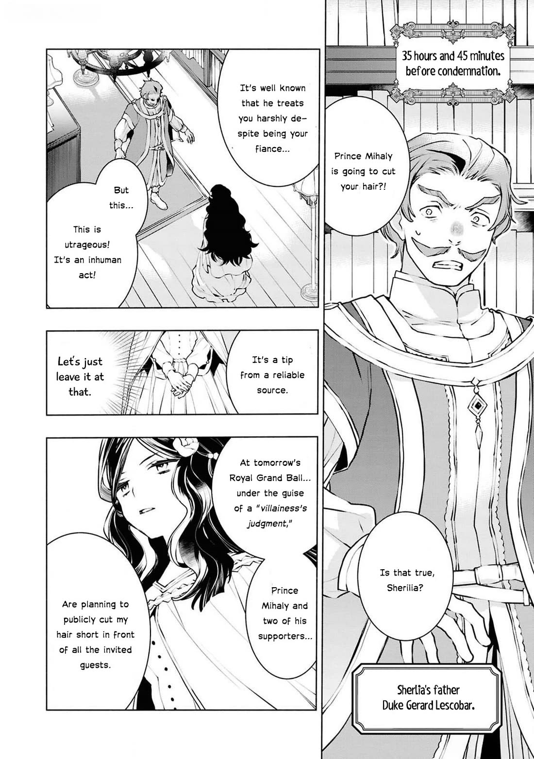 Though I May Be a Villainess, I'll Show You I Can Obtain Happiness! Chapter 12.4 page 11 - Vol.12 Chapter 4: Villainess: 36 Hours Before Condemnation