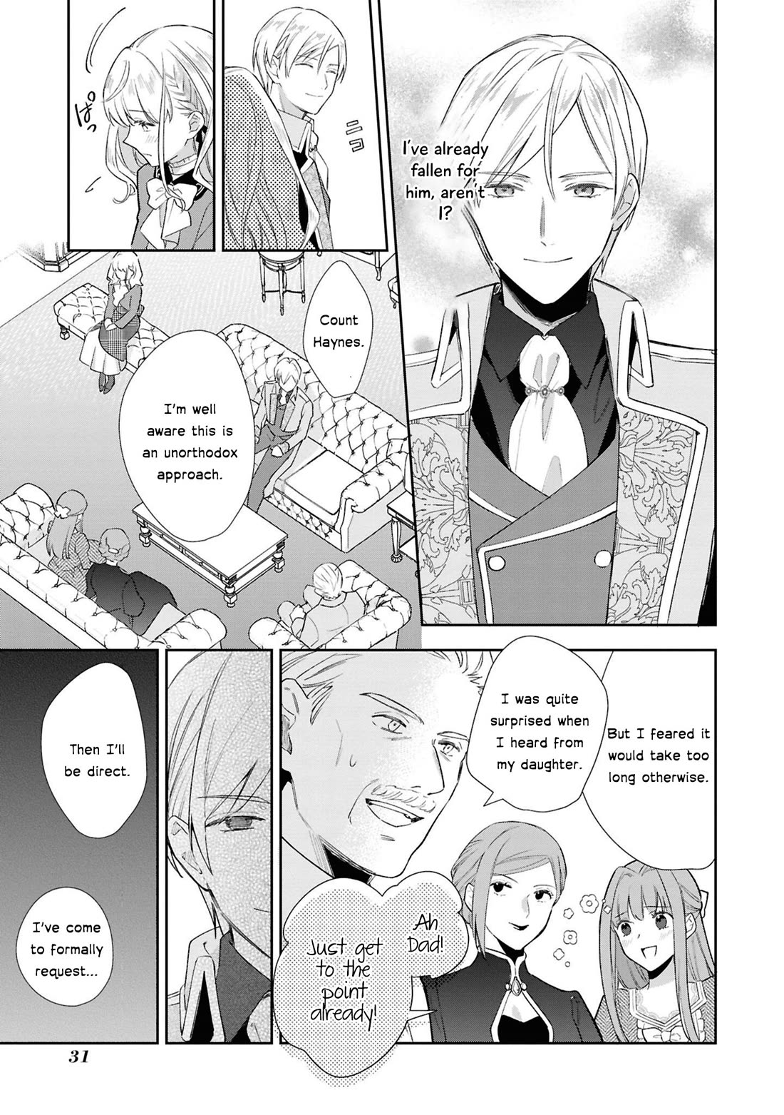 Though I May Be a Villainess, I'll Show You I Can Obtain Happiness! Chapter 13.1 page 33 - Vol.13 Chapter 1: I’ll Become a Villainess for His Highness' Sake