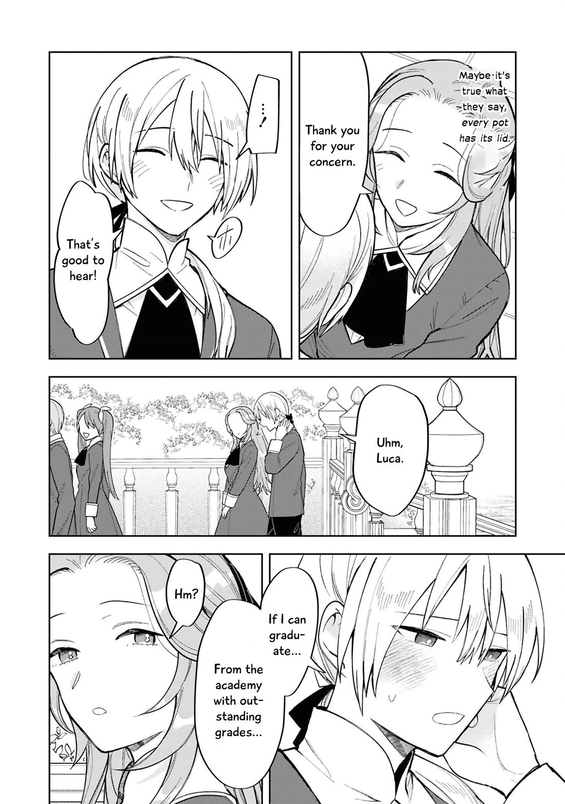 Though I May Be a Villainess, I'll Show You I Can Obtain Happiness! Chapter 14.3 page 35 - Vol.14 Chapter 3: When I Pampered the Good-for-Nothing Prince, He Turned into a Yandere I Could Proudly Show Off Anywhere