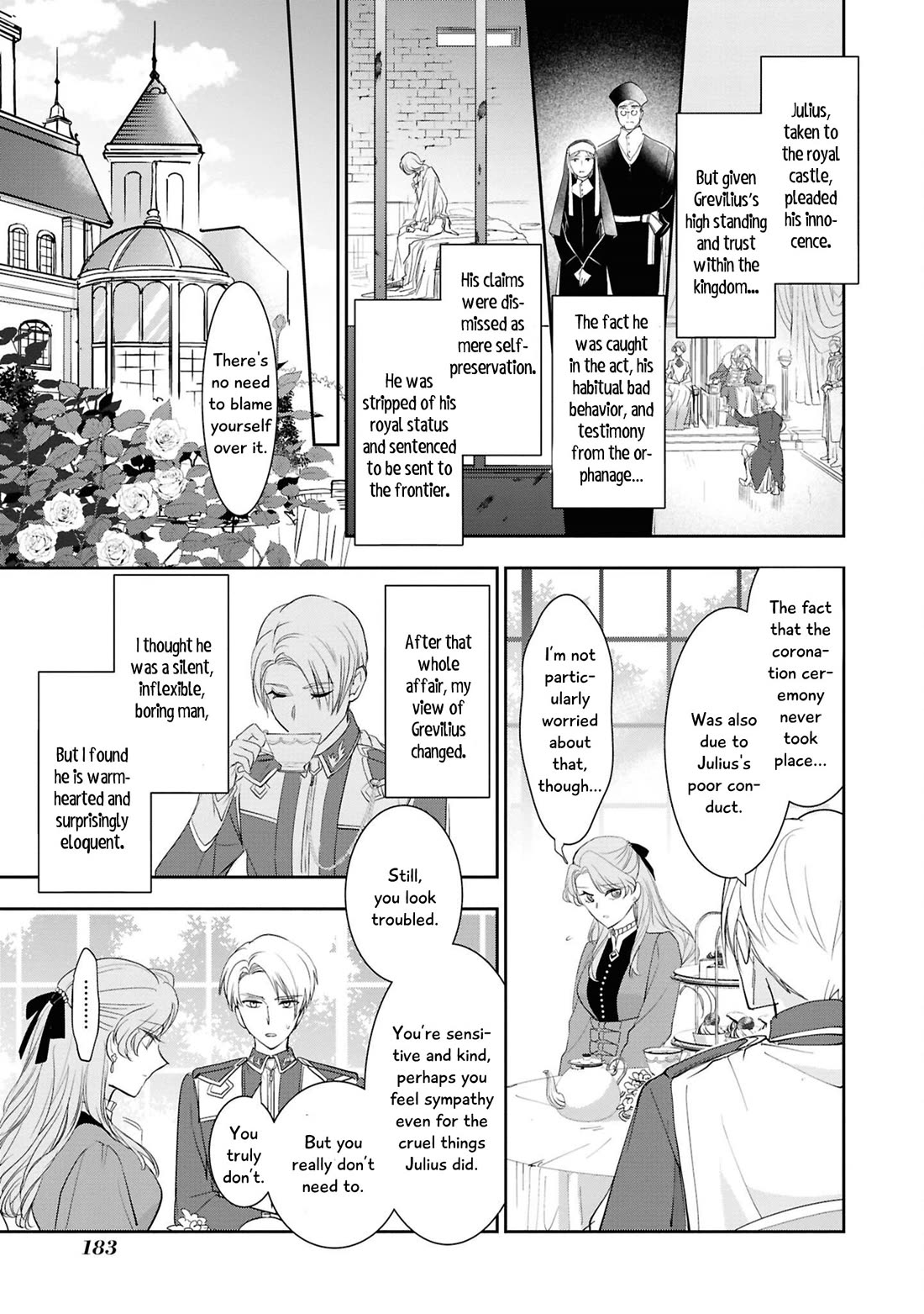 Though I May Be a Villainess, I'll Show You I Can Obtain Happiness! Chapter 14.5 page 34 - Vol.14 Chapter 5: The Villainess Who Was Told She Only Had a Pretty Face Returns From Death and Falls in Love Again