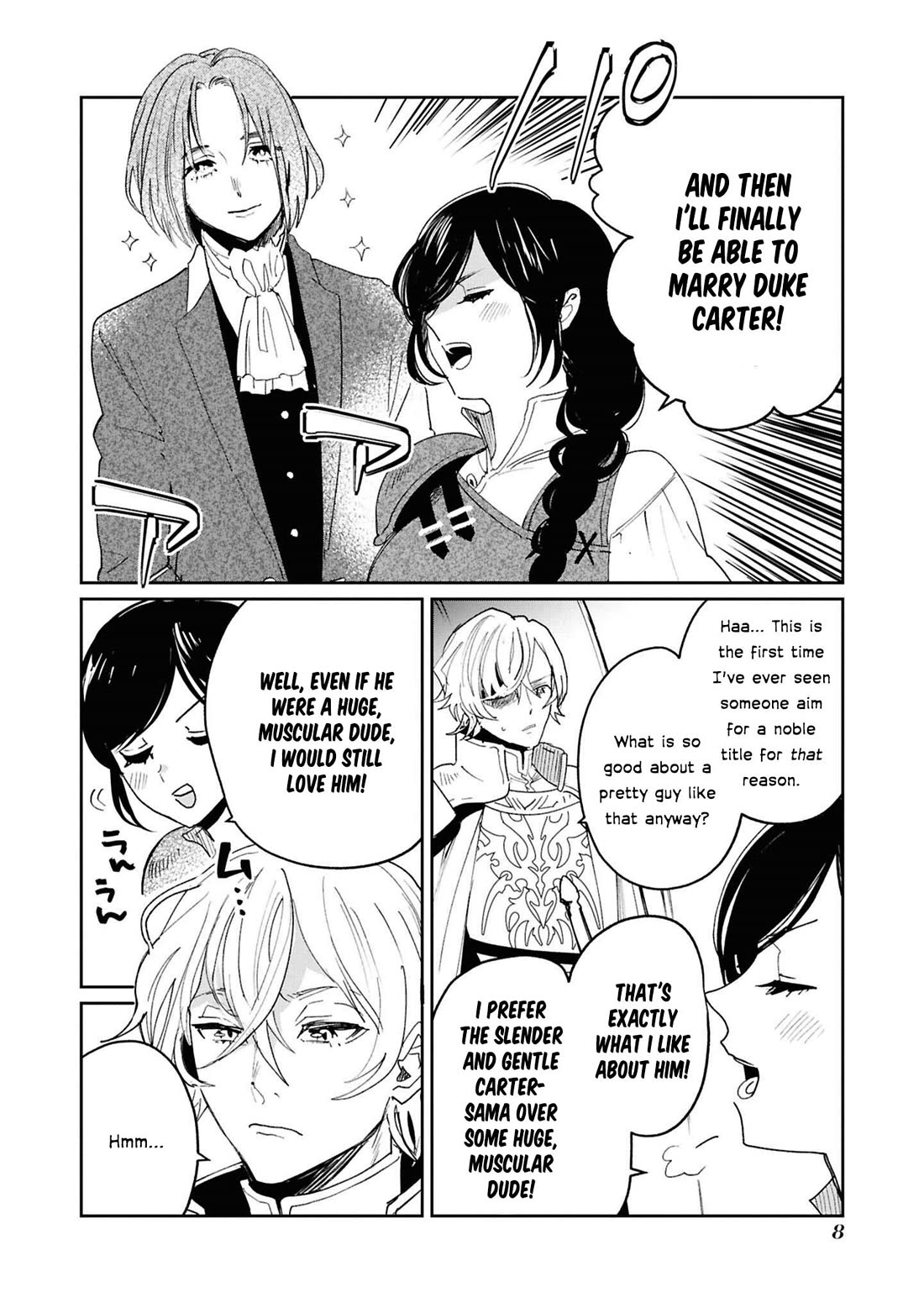 Though I May Be a Villainess, I'll Show You I Can Obtain Happiness! Vol.15 Chapter 1 page 10 - Vol.15 Chapter 1: Give Me a Title, Give It to Me Right Now, Give It to Me Already! ~The War Goddess Wants a Noble Title