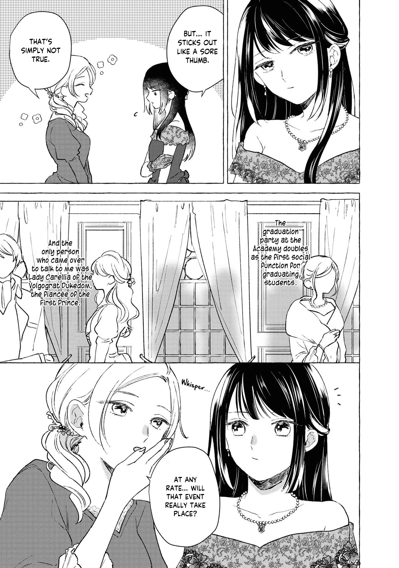Though I May Be a Villainess, I'll Show You I Can Obtain Happiness! Chapter 2.5 page 13 - Vol.2 Chapter 5: The Villainess Exploded