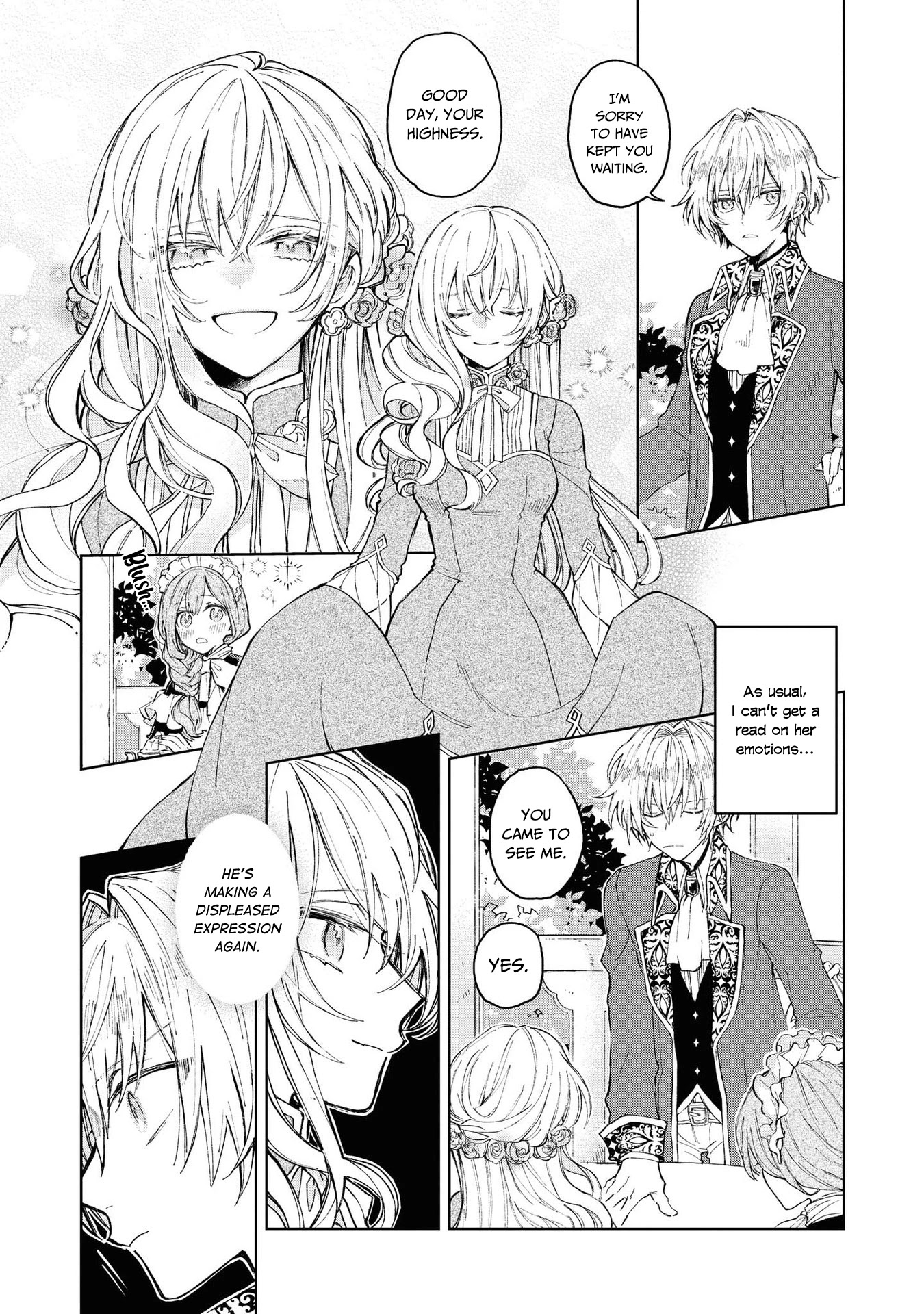 Though I May Be a Villainess, I'll Show You I Can Obtain Happiness! Chapter 3.1 page 12 - Vol.3 Chapter 1: One Day, I was Able to Hear the Inner Voice of my Fiancee