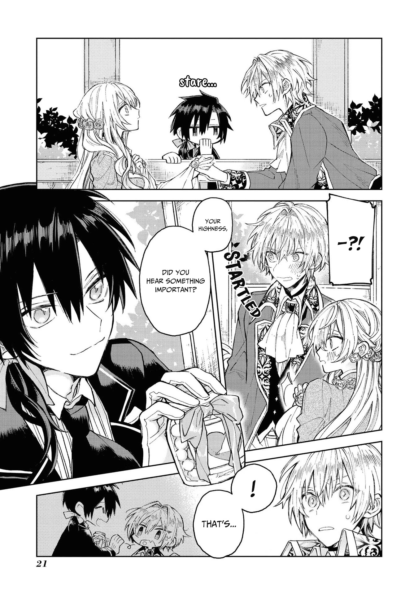 Though I May Be a Villainess, I'll Show You I Can Obtain Happiness! Chapter 3.1 page 22 - Vol.3 Chapter 1: One Day, I was Able to Hear the Inner Voice of my Fiancee