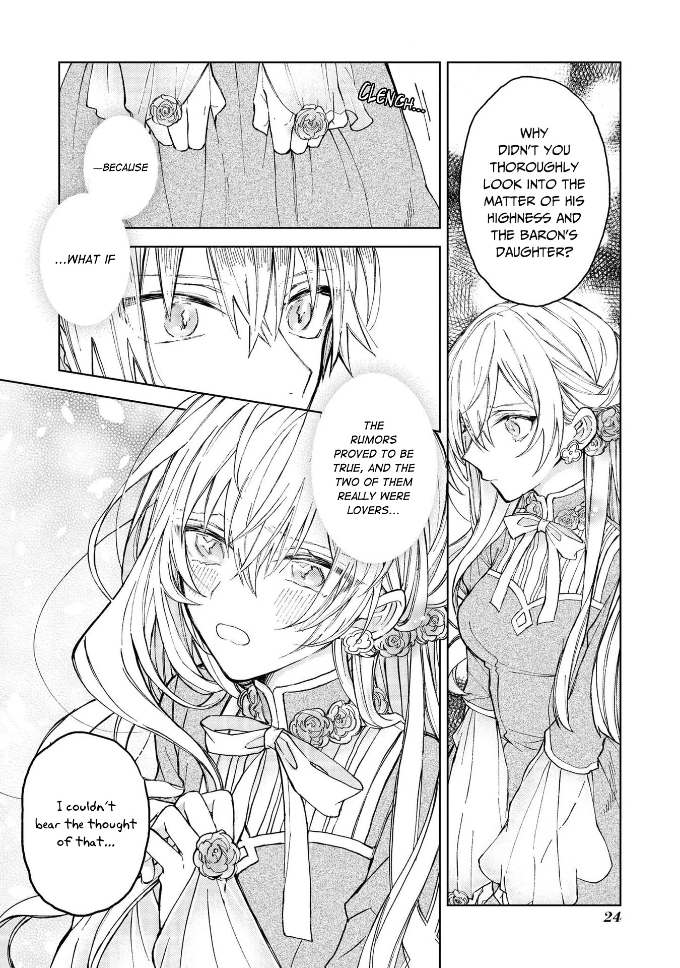 Though I May Be a Villainess, I'll Show You I Can Obtain Happiness! Chapter 3.1 page 25 - Vol.3 Chapter 1: One Day, I was Able to Hear the Inner Voice of my Fiancee