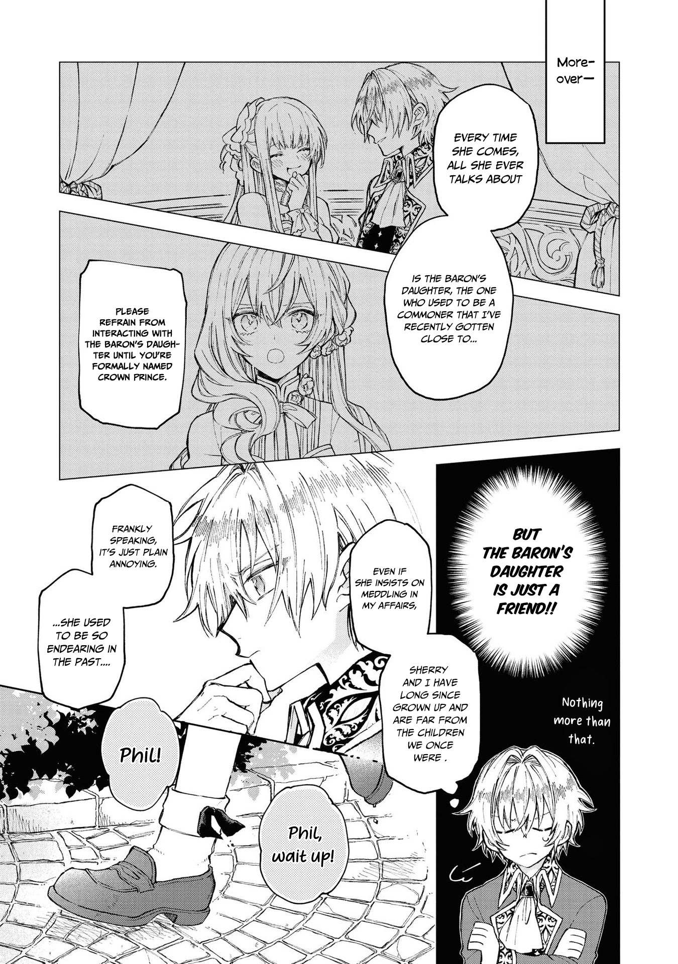 Though I May Be a Villainess, I'll Show You I Can Obtain Happiness! Chapter 3.1 page 8 - Vol.3 Chapter 1: One Day, I was Able to Hear the Inner Voice of my Fiancee