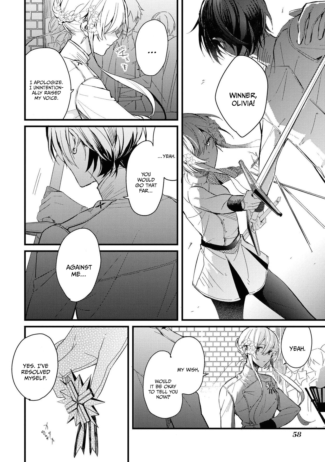 Though I May Be a Villainess, I'll Show You I Can Obtain Happiness! Chapter 4.2 page 28 - Vol.4 Chapter 2: The Kingdom's Most Feared Noble Lady Knight and a Tale Revolving Around her Sword, Fist, and Relationship Skills