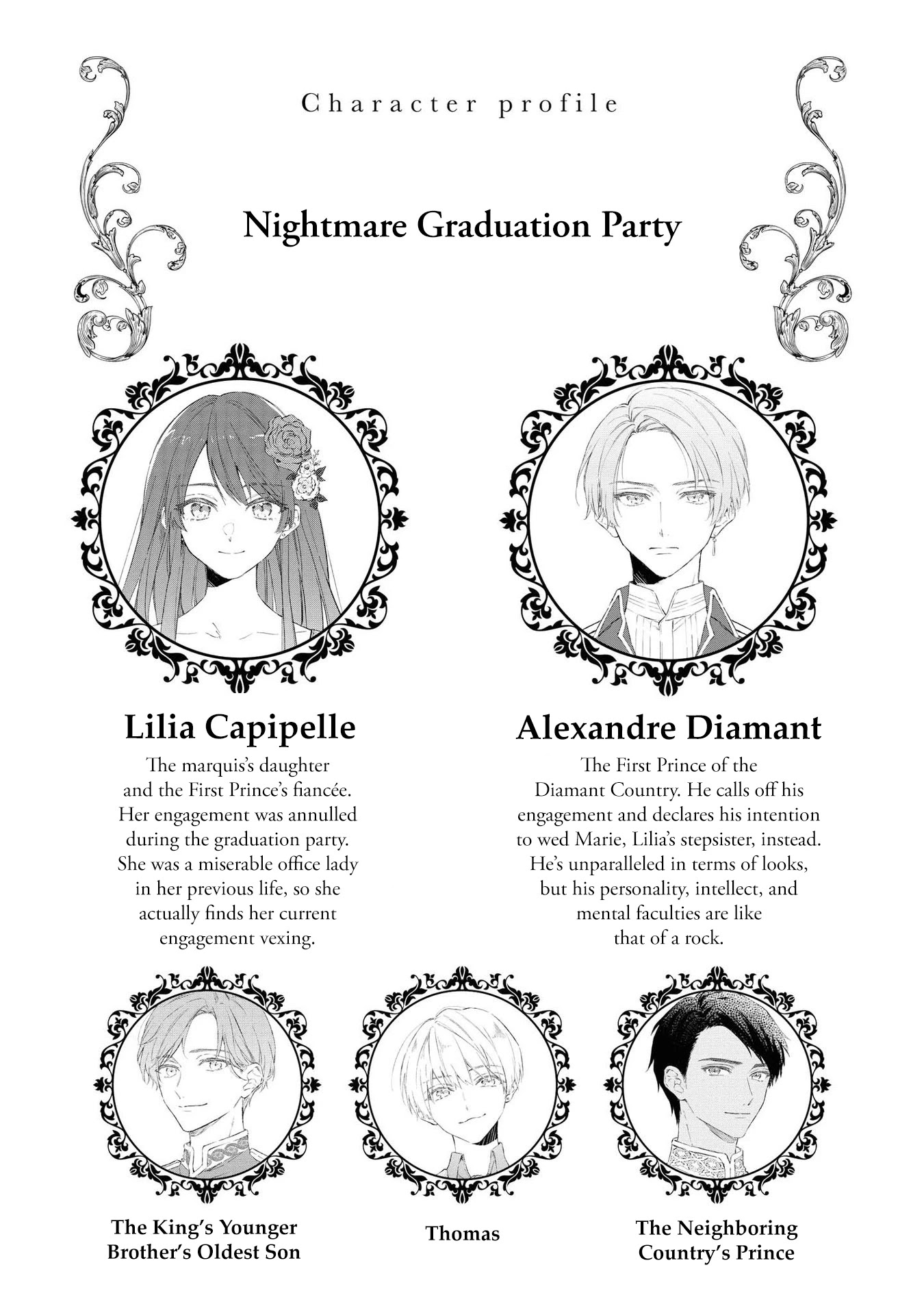 Though I May Be a Villainess, I'll Show You I Can Obtain Happiness! Chapter 4.5 page 2 - Vol.4 Chapter 5: Nightmare Graduation Party