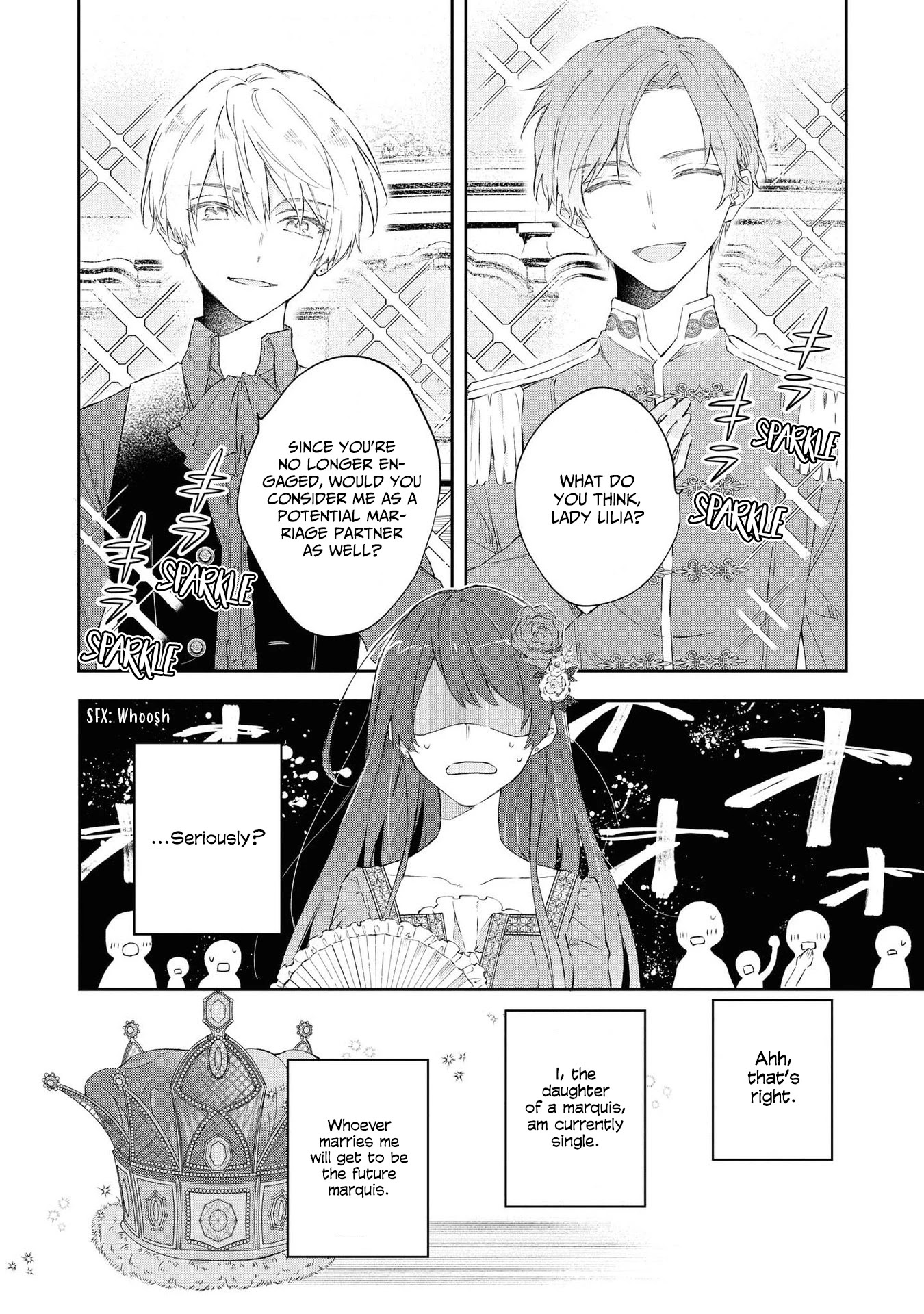Though I May Be a Villainess, I'll Show You I Can Obtain Happiness! Chapter 4.5 page 27 - Vol.4 Chapter 5: Nightmare Graduation Party