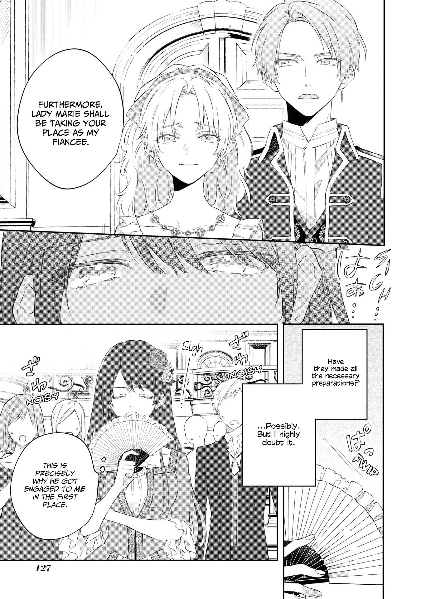 Though I May Be a Villainess, I'll Show You I Can Obtain Happiness! Chapter 4.5 page 5 - Vol.4 Chapter 5: Nightmare Graduation Party