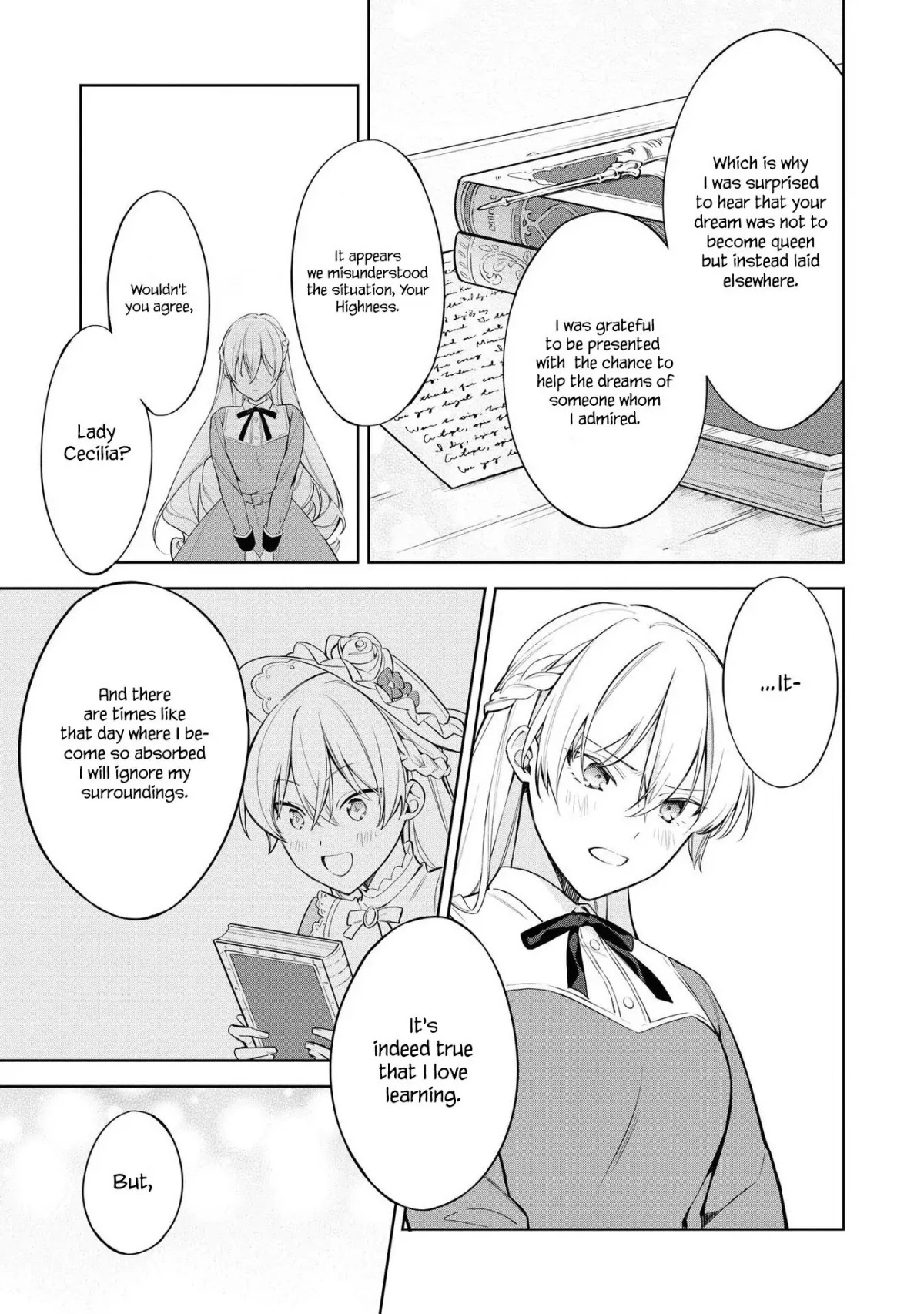 Though I May Be a Villainess, I'll Show You I Can Obtain Happiness! Chapter 5.1 page 28 - Vol.5 Chapter 1: The Turmoil Caused by the Misunderstanding of the Prince's and My Engagement being Called Off