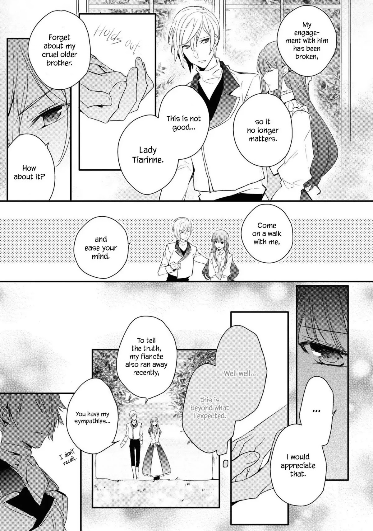 Though I May Be a Villainess, I'll Show You I Can Obtain Happiness! Chapter 5.3 page 11 - Vol.5 Chapter 3: The Melancholic Noble Girl Clad in a Jet-Black Dress