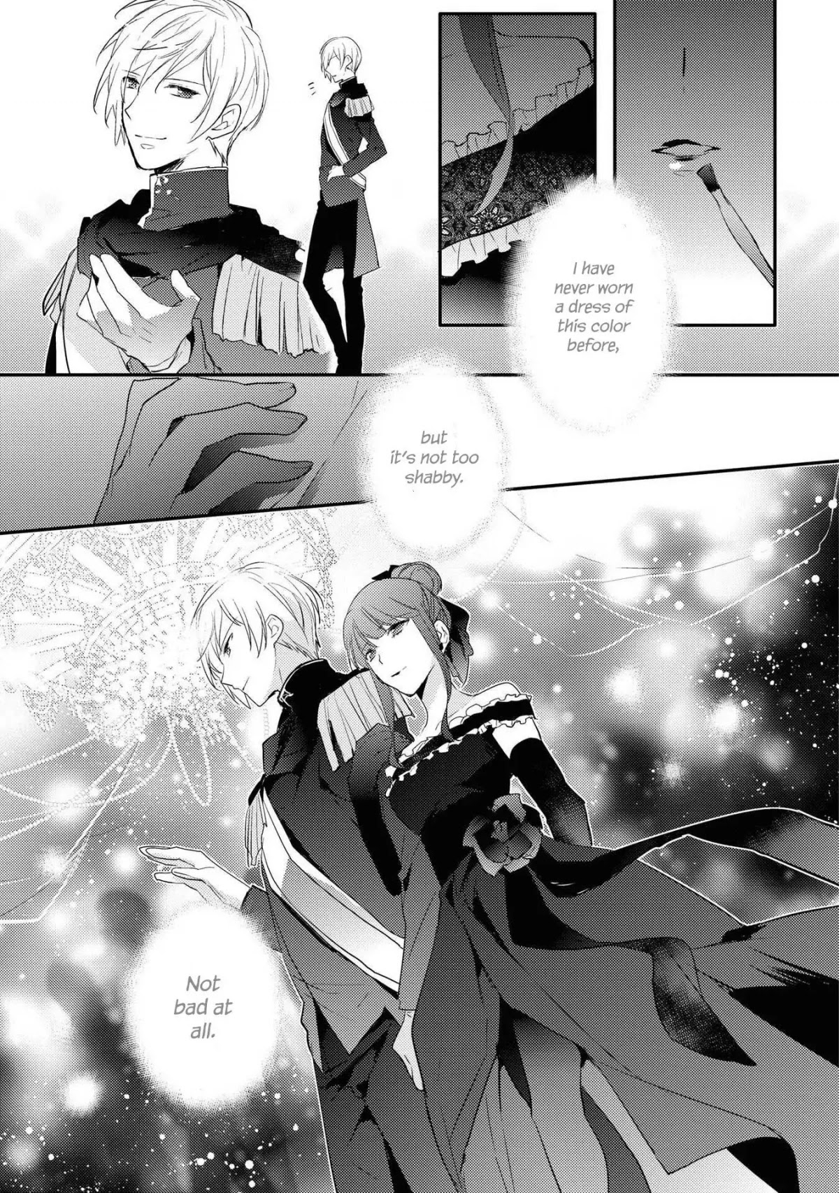 Though I May Be a Villainess, I'll Show You I Can Obtain Happiness! Chapter 5.3 page 15 - Vol.5 Chapter 3: The Melancholic Noble Girl Clad in a Jet-Black Dress
