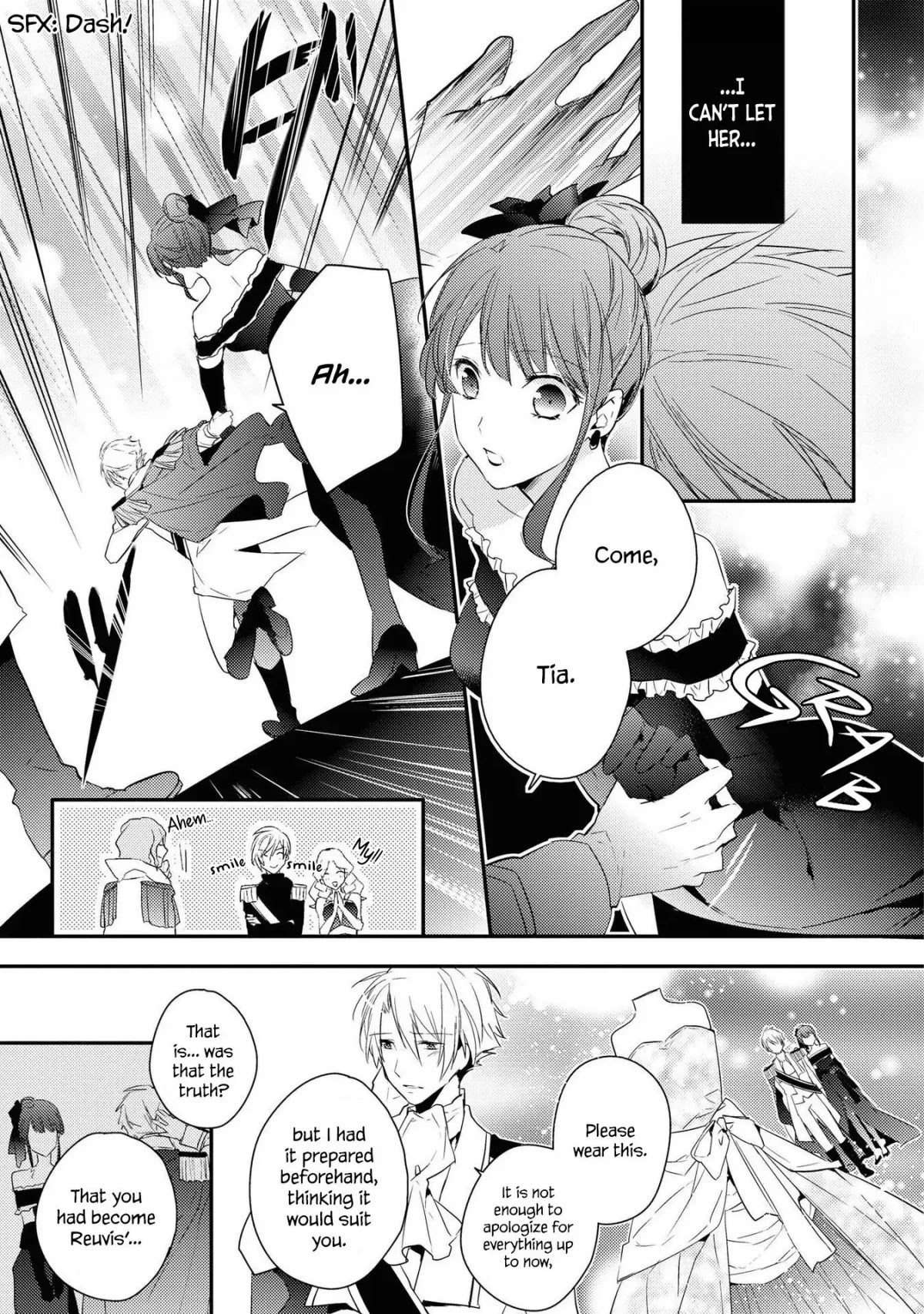 Though I May Be a Villainess, I'll Show You I Can Obtain Happiness! Chapter 5.3 page 23 - Vol.5 Chapter 3: The Melancholic Noble Girl Clad in a Jet-Black Dress