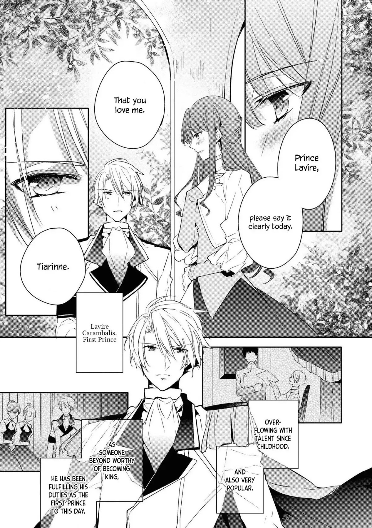 Though I May Be a Villainess, I'll Show You I Can Obtain Happiness! Chapter 5.3 page 3 - Vol.5 Chapter 3: The Melancholic Noble Girl Clad in a Jet-Black Dress