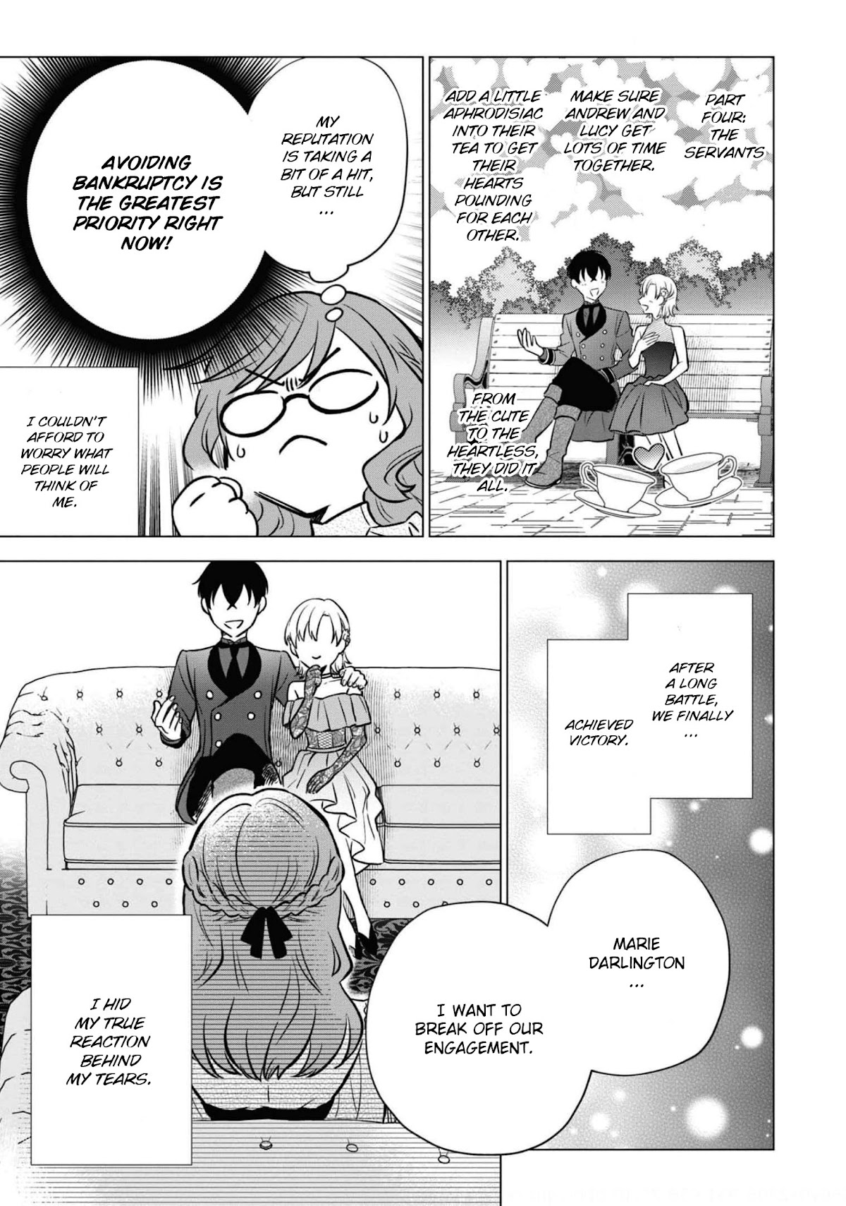 Though I May Be a Villainess, I'll Show You I Can Obtain Happiness! Chapter 6.4 page 28 - Vol.6 Chapter 4: Overthrown for My Younger Sister, but She's a Ticking Time Bomb