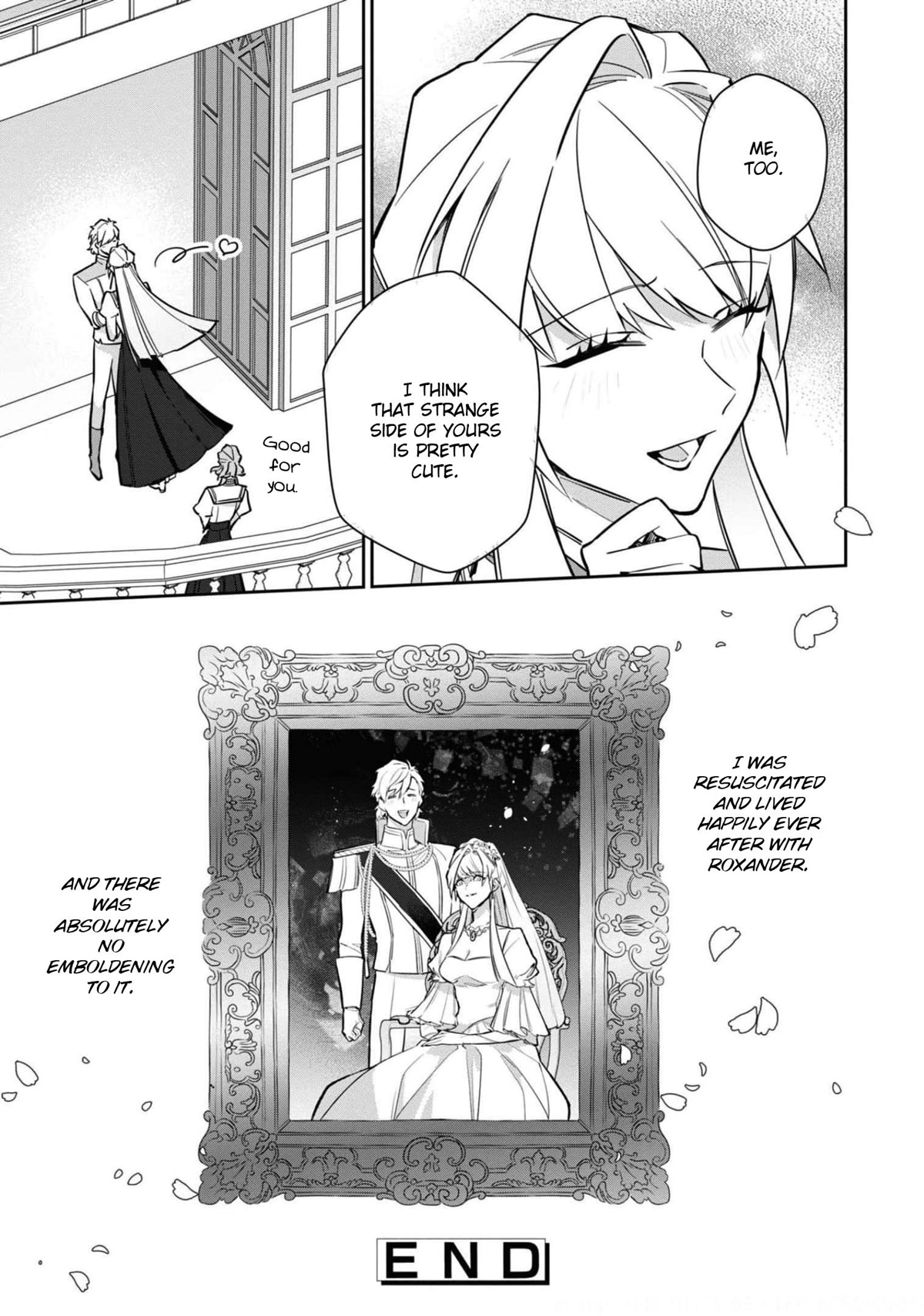 Though I May Be a Villainess, I'll Show You I Can Obtain Happiness! Chapter 6.5 page 28 - Vol.6 Chapter 5: Villainess gets Dumped, Doesn't Care, Lives Happily Ever After with her Super Masochistic Childhood Friend