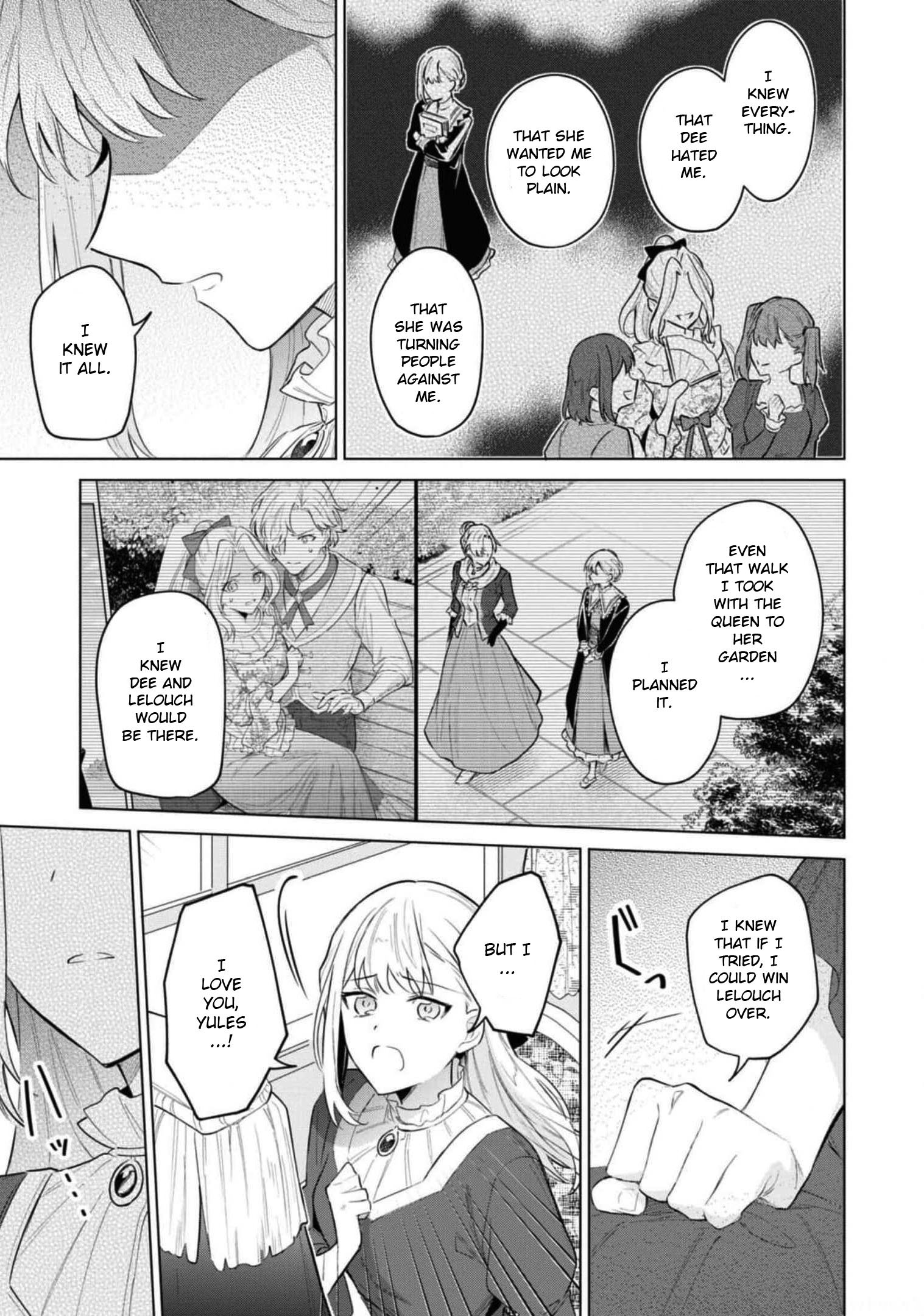 Though I May Be a Villainess, I'll Show You I Can Obtain Happiness! Chapter 7.2 page 32 - Vol.7 Chapter 2: Villainess Becomes a Bad Girl to Become Happy