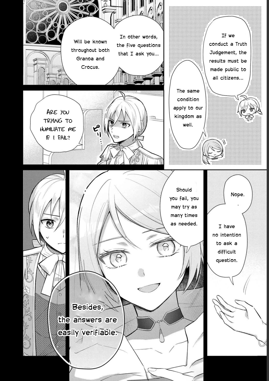 Though I May Be a Villainess, I'll Show You I Can Obtain Happiness! Chapter 8.5 page 12 - Vol.8 Chapter 5: The Goddess Want Me To Do It