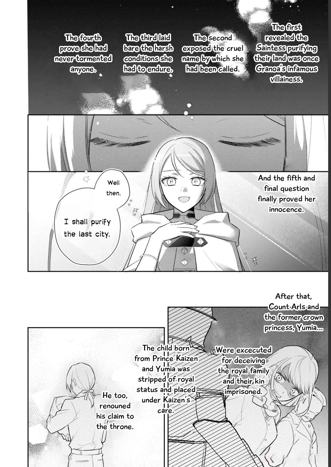 Though I May Be a Villainess, I'll Show You I Can Obtain Happiness! Chapter 8.5 page 37 - Vol.8 Chapter 5: The Goddess Want Me To Do It