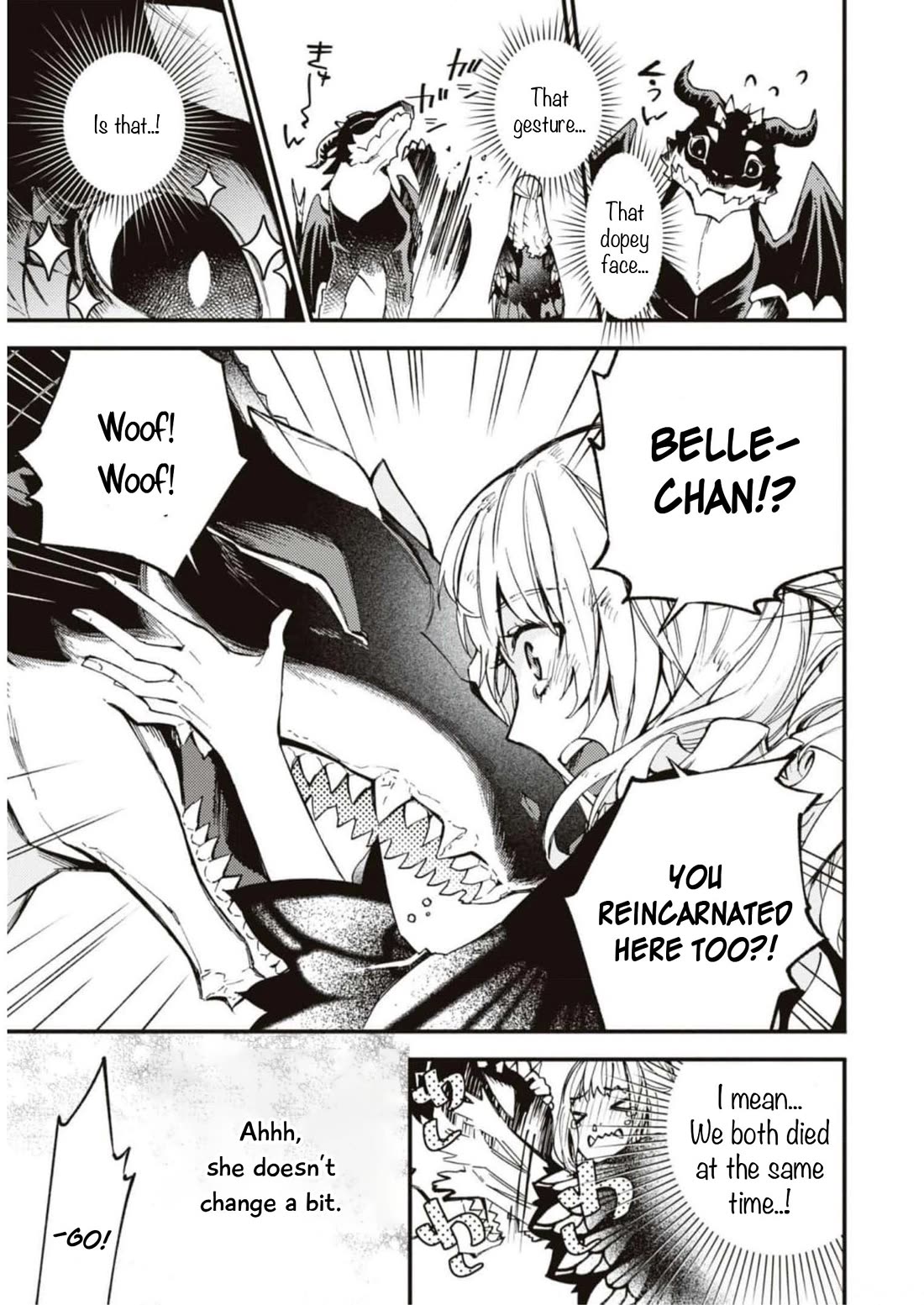 Though I May Be a Villainess, I'll Show You I Can Obtain Happiness! Chapter 9.3 page 18 - Vol.9 Chapter 3: The Fate Of The Villainous Noblewoman When The Calamity Drtagon That Destroy The World Turns Out To Be The Beloved Dog From Her Past Life