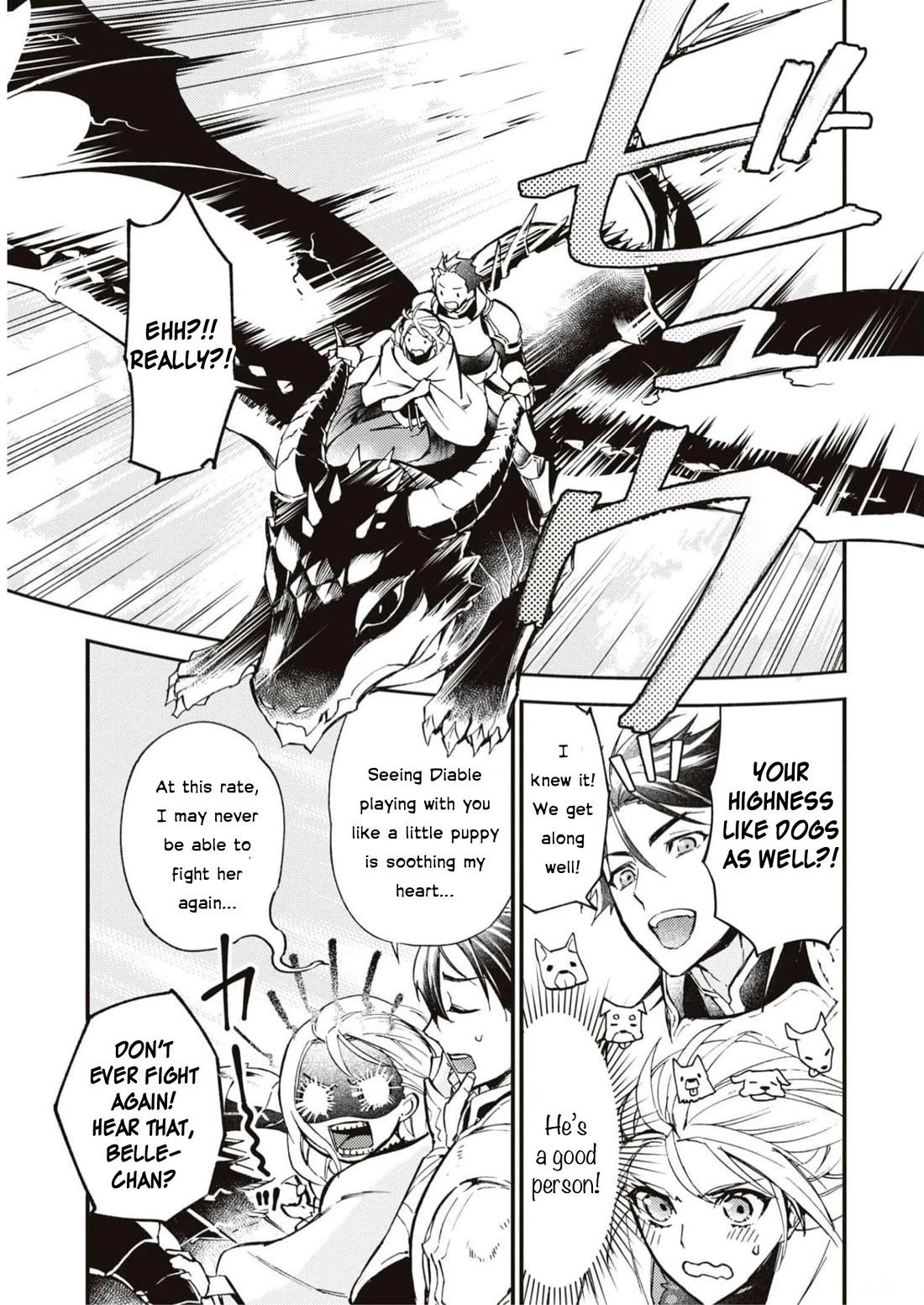 Though I May Be a Villainess, I'll Show You I Can Obtain Happiness! Chapter 9.3 page 28 - Vol.9 Chapter 3: The Fate Of The Villainous Noblewoman When The Calamity Drtagon That Destroy The World Turns Out To Be The Beloved Dog From Her Past Life