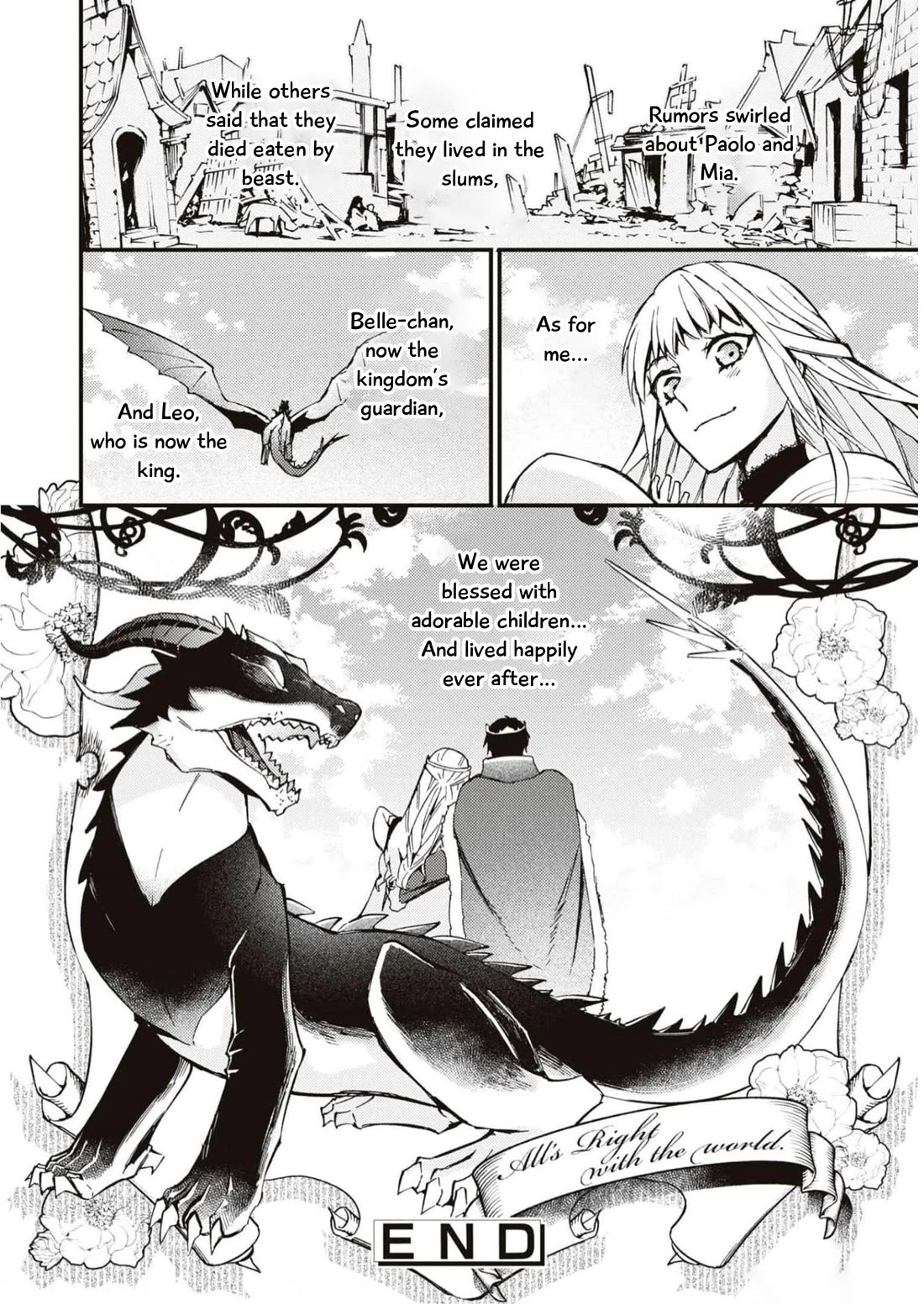Though I May Be a Villainess, I'll Show You I Can Obtain Happiness! Chapter 9.3 page 39 - Vol.9 Chapter 3: The Fate Of The Villainous Noblewoman When The Calamity Drtagon That Destroy The World Turns Out To Be The Beloved Dog From Her Past Life