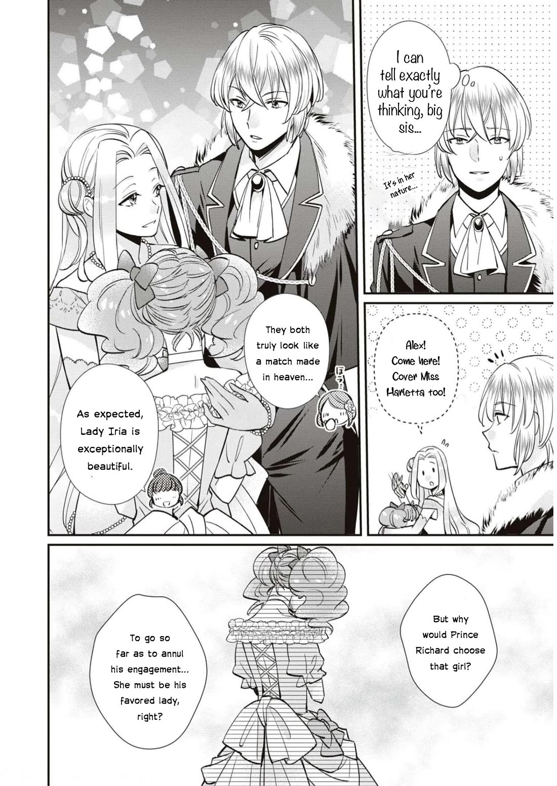 Though I May Be a Villainess, I'll Show You I Can Obtain Happiness! Chapter 9.5 page 14 - Vol.9 Chapter 5: The Gentle Jewel Princess' No Damage Engagement Cancelation Turmoil.