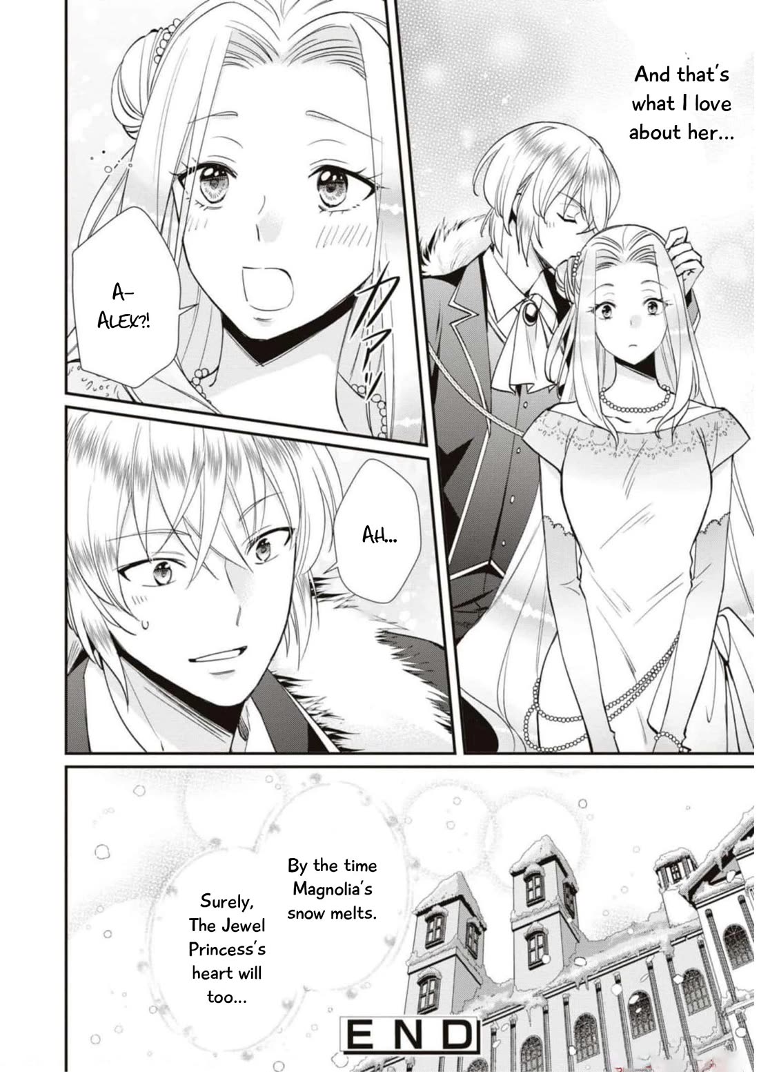 Though I May Be a Villainess, I'll Show You I Can Obtain Happiness! Chapter 9.5 page 34 - Vol.9 Chapter 5: The Gentle Jewel Princess' No Damage Engagement Cancelation Turmoil.