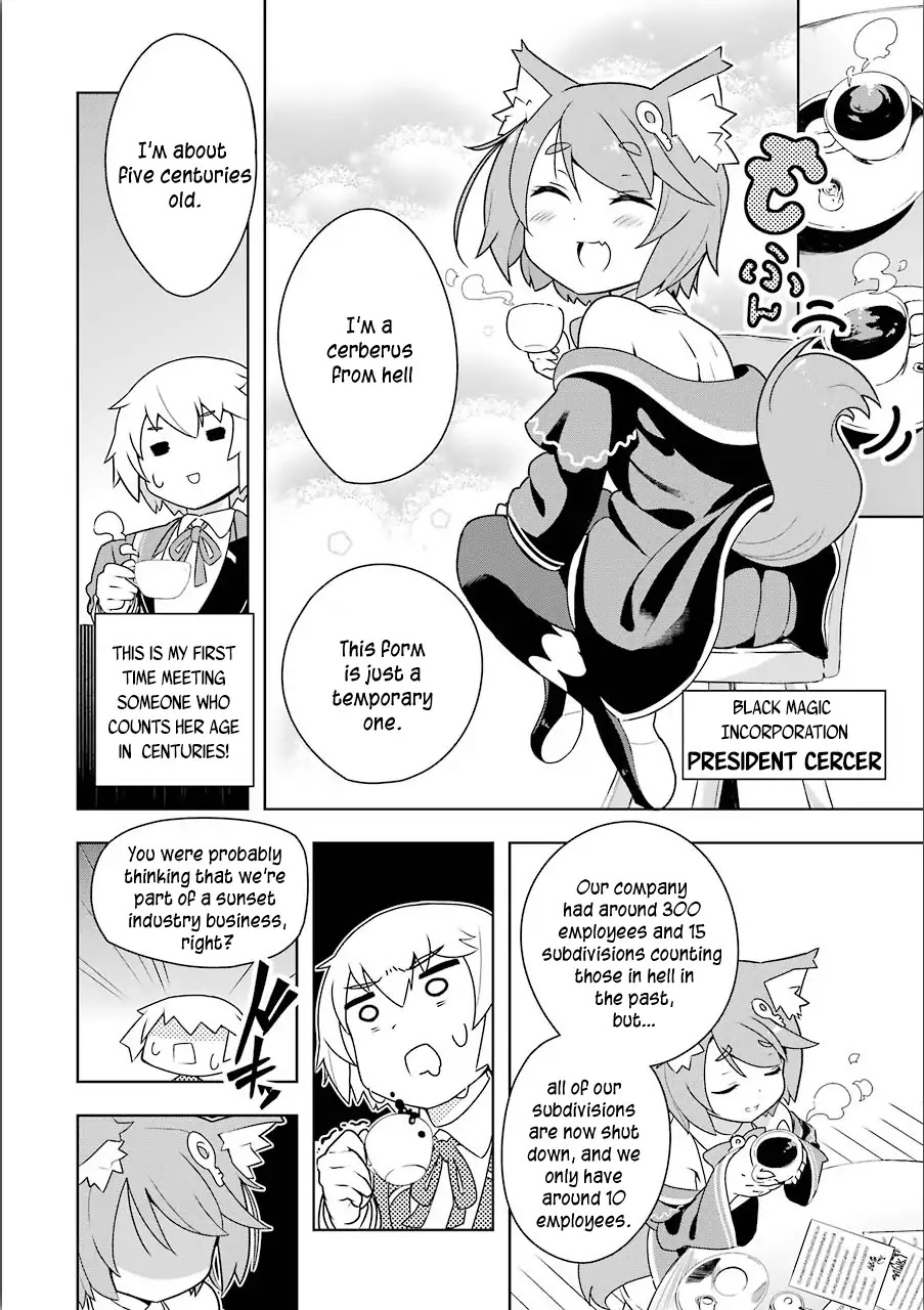 Though Young People Recoil From Entering the Black Magic Industry, I Found Its Treatment of Employees Quite Good When I Entered It, and the President and Familiar Are Cute Too So Everything Is Awesome! Chapter 1 page 15 - Chapter 1