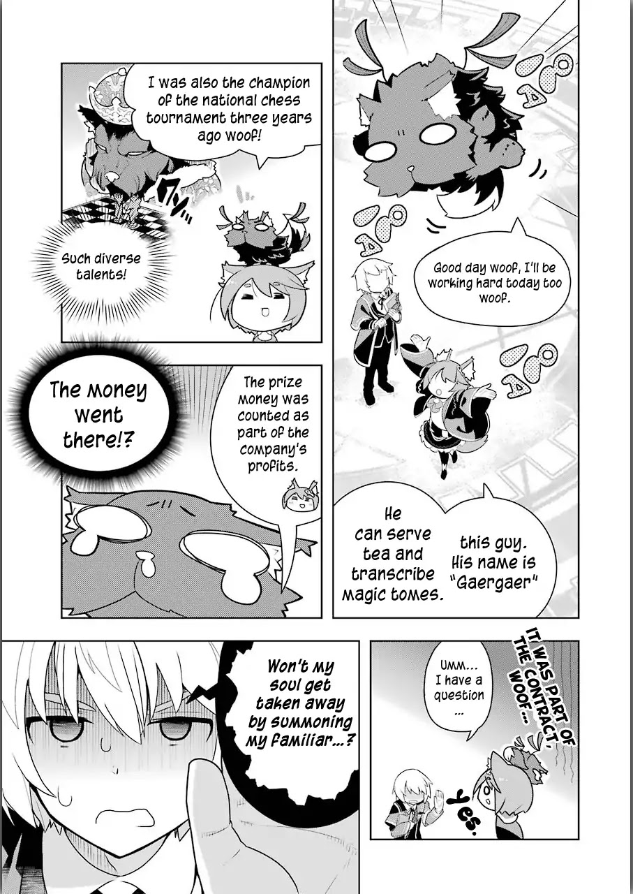 Though Young People Recoil From Entering the Black Magic Industry, I Found Its Treatment of Employees Quite Good When I Entered It, and the President and Familiar Are Cute Too So Everything Is Awesome! Chapter 1 page 23 - Chapter 1