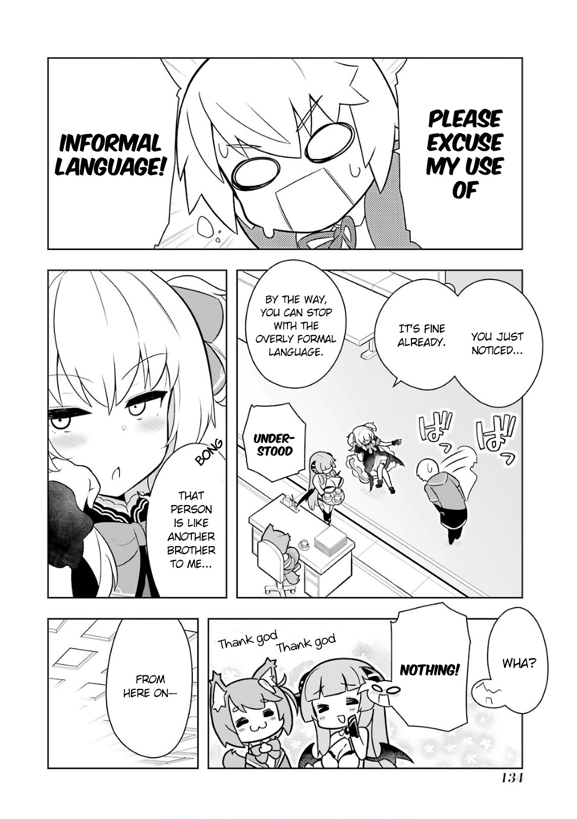 Though Young People Recoil From Entering the Black Magic Industry, I Found Its Treatment of Employees Quite Good When I Entered It, and the President and Familiar Are Cute Too So Everything Is Awesome! Chapter 10 page 18 - Chapter 10: What Would be Good to Destroy?