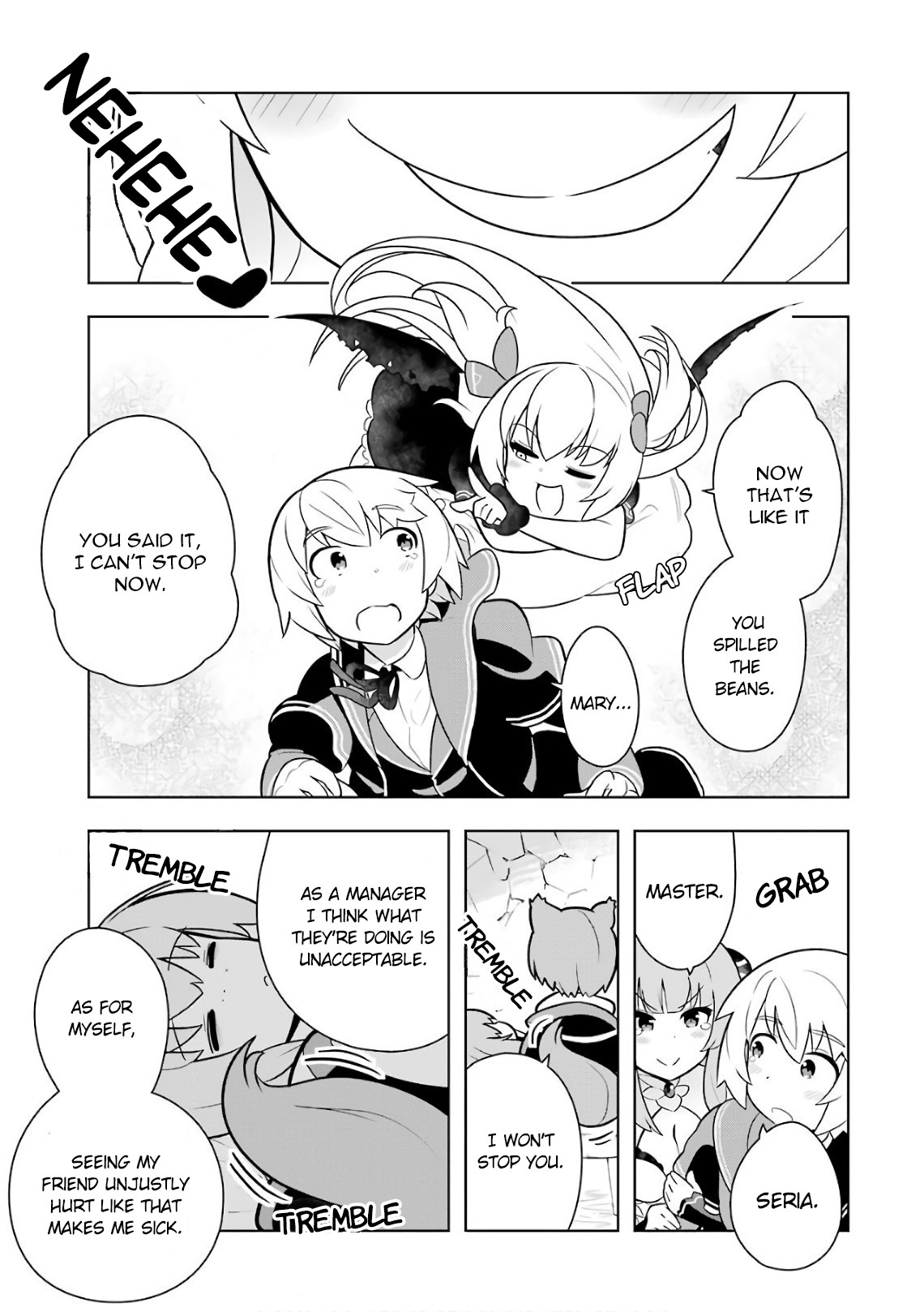 Though Young People Recoil From Entering the Black Magic Industry, I Found Its Treatment of Employees Quite Good When I Entered It, and the President and Familiar Are Cute Too So Everything Is Awesome! Chapter 10 page 33 - Chapter 10: What Would be Good to Destroy?