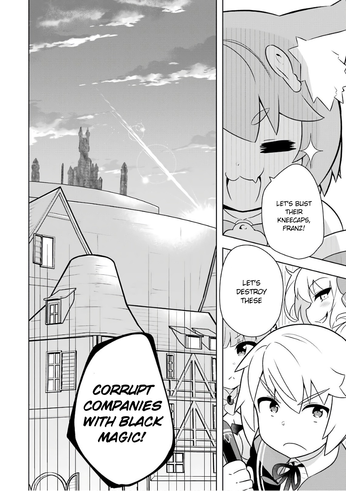 Though Young People Recoil From Entering the Black Magic Industry, I Found Its Treatment of Employees Quite Good When I Entered It, and the President and Familiar Are Cute Too So Everything Is Awesome! Chapter 10 page 34 - Chapter 10: What Would be Good to Destroy?