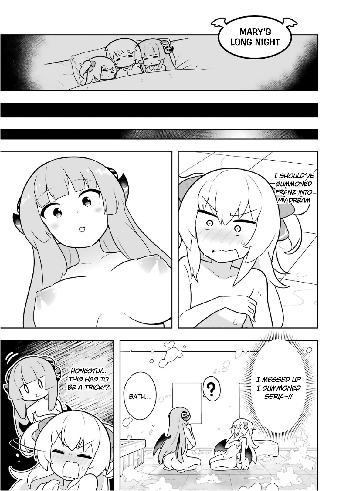 Though Young People Recoil From Entering the Black Magic Industry, I Found Its Treatment of Employees Quite Good When I Entered It, and the President and Familiar Are Cute Too So Everything Is Awesome! Chapter 11.5 page 1 - Chapter 11.5: Mary's Long Night