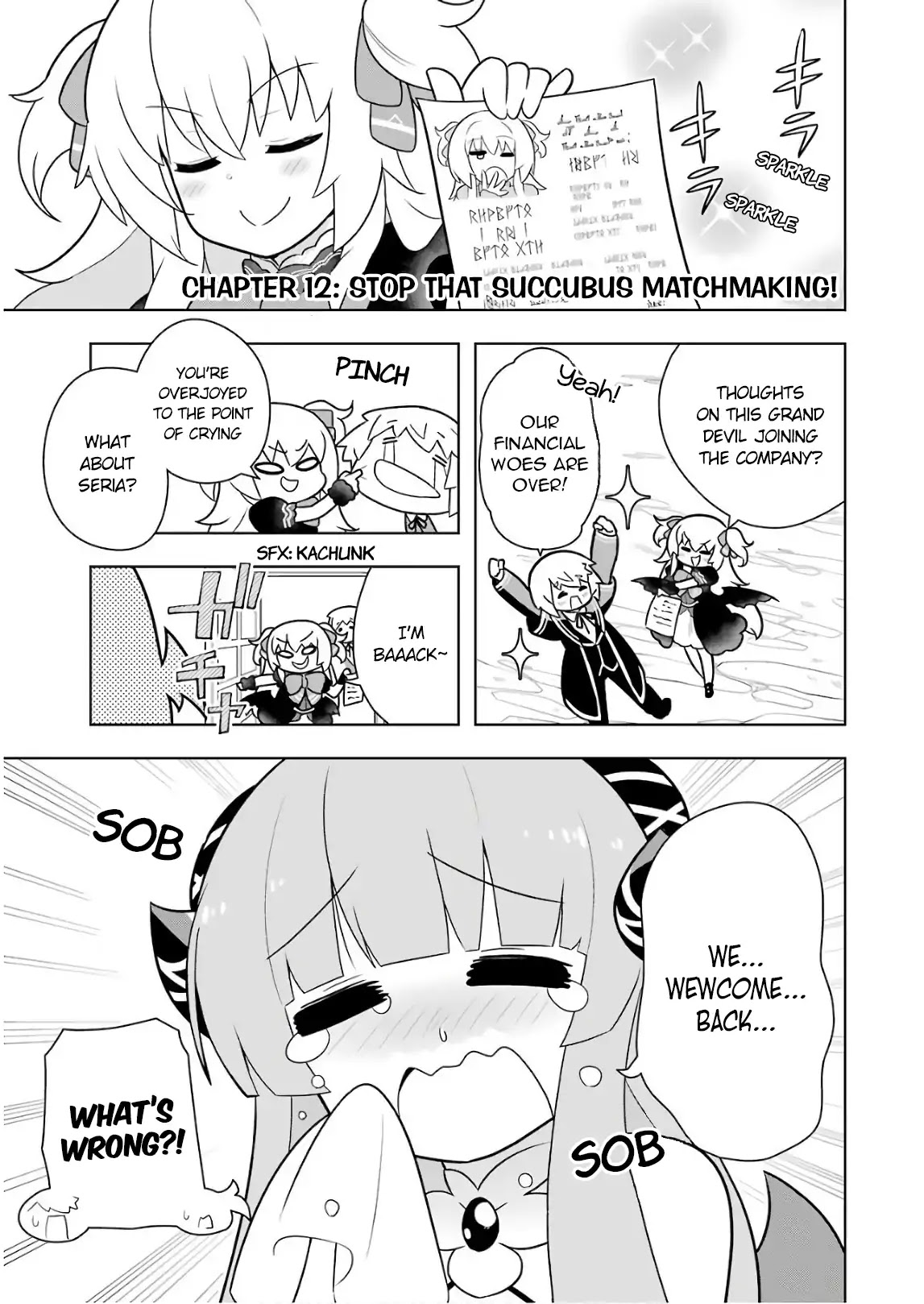 Though Young People Recoil From Entering the Black Magic Industry, I Found Its Treatment of Employees Quite Good When I Entered It, and the President and Familiar Are Cute Too So Everything Is Awesome! Chapter 12 page 5 - Chapter 12