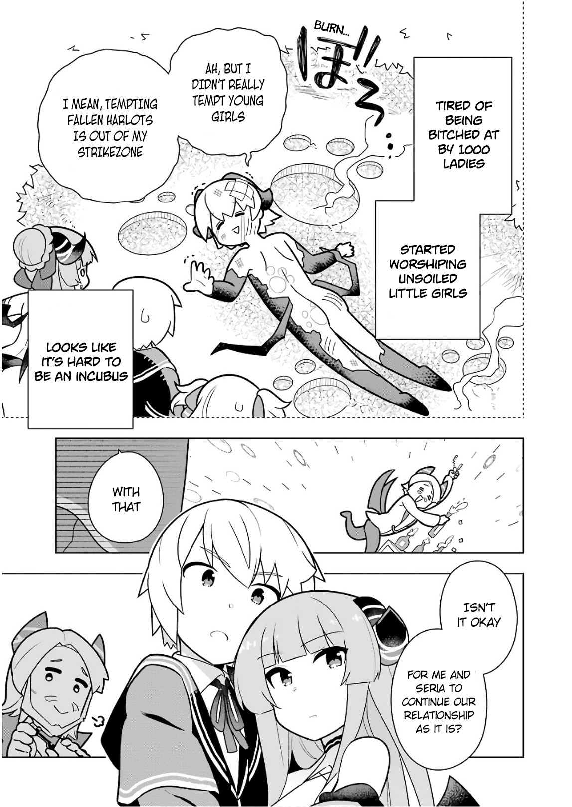 Though Young People Recoil From Entering the Black Magic Industry, I Found Its Treatment of Employees Quite Good When I Entered It, and the President and Familiar Are Cute Too So Everything Is Awesome! Chapter 13 page 19 - Chapter 13: I'm Back and Welcome Home