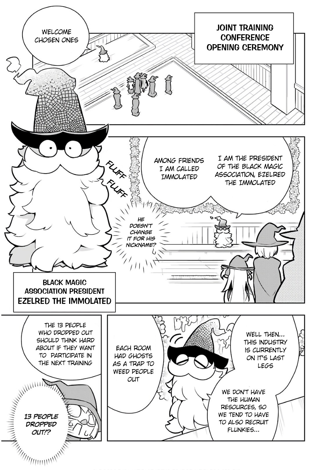 Though Young People Recoil From Entering the Black Magic Industry, I Found Its Treatment of Employees Quite Good When I Entered It, and the President and Familiar Are Cute Too So Everything Is Awesome! Chapter 16 page 11 - Chapter 16: I went to the Black Magic Industry's New Employee Training