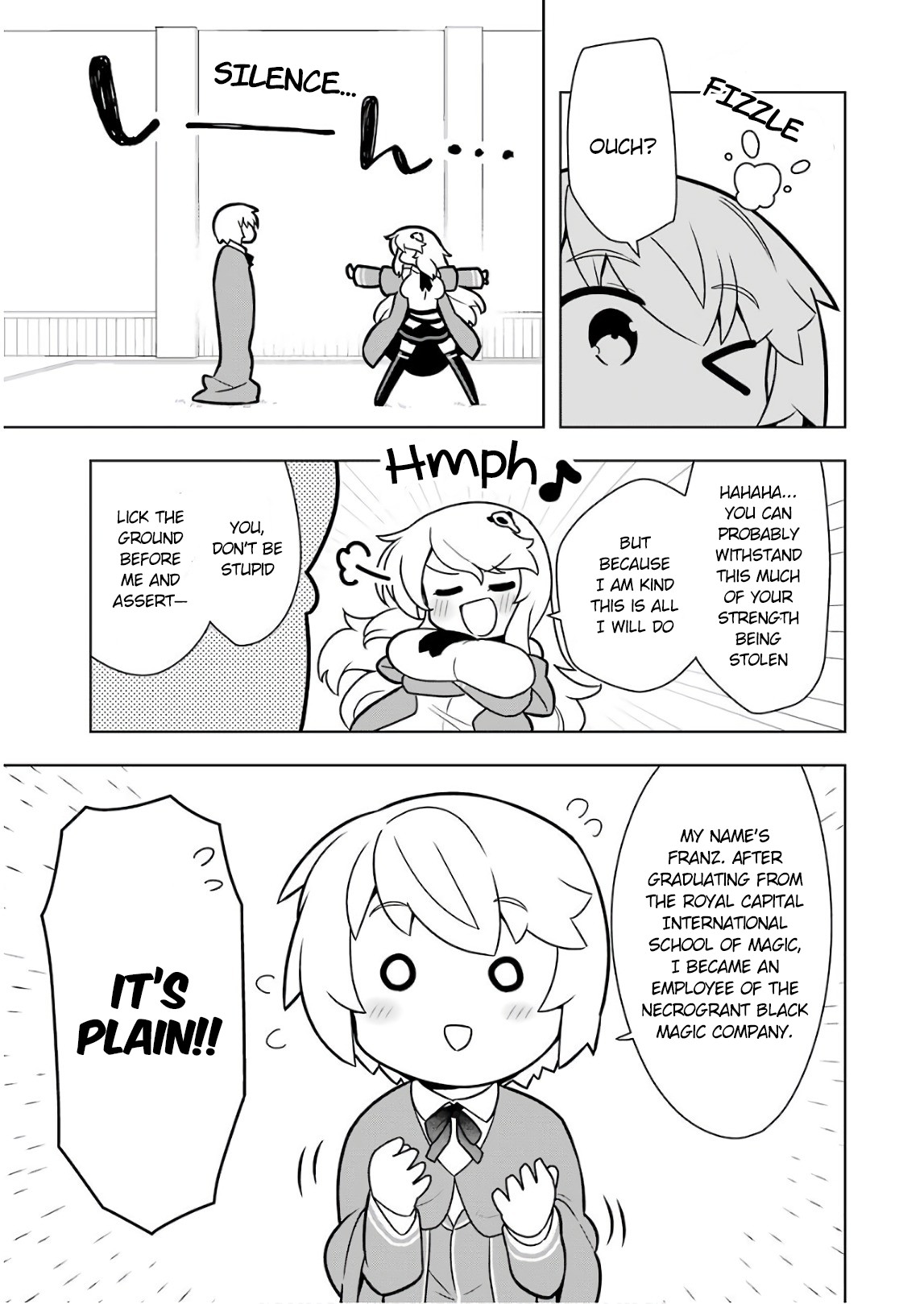 Though Young People Recoil From Entering the Black Magic Industry, I Found Its Treatment of Employees Quite Good When I Entered It, and the President and Familiar Are Cute Too So Everything Is Awesome! Chapter 16 page 19 - Chapter 16: I went to the Black Magic Industry's New Employee Training