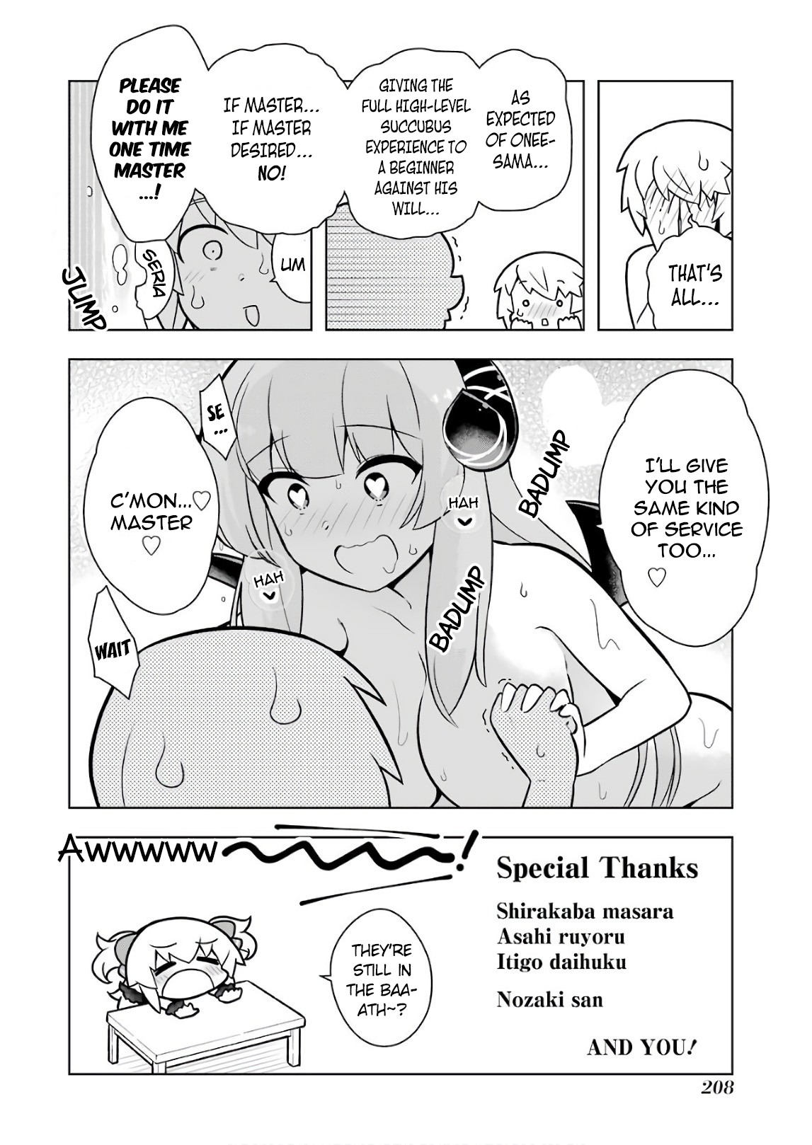 Though Young People Recoil From Entering the Black Magic Industry, I Found Its Treatment of Employees Quite Good When I Entered It, and the President and Familiar Are Cute Too So Everything Is Awesome! Chapter 17.5 page 8 - Chapter 17.5: My First Real Succubus